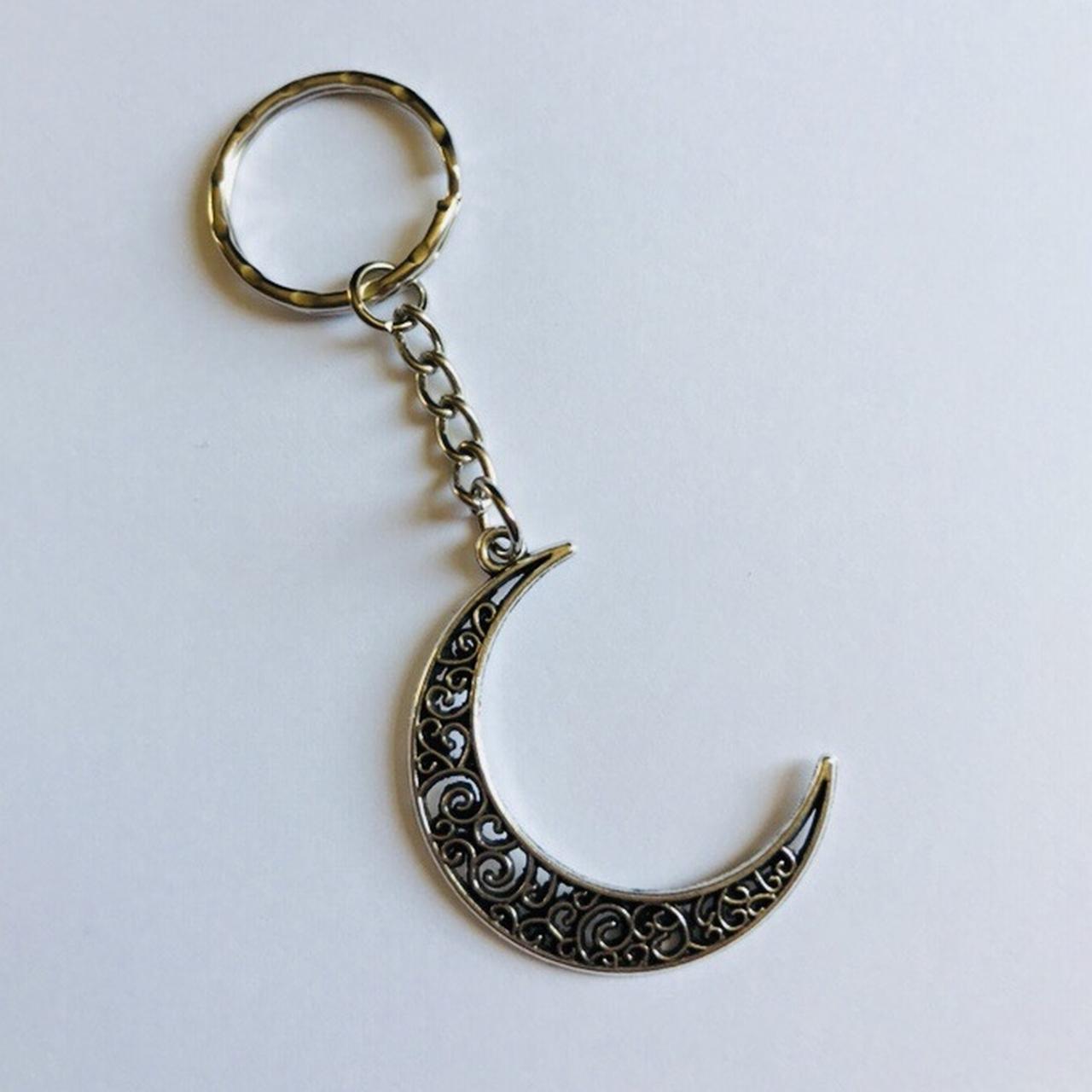 Crescent Moon Key Ring