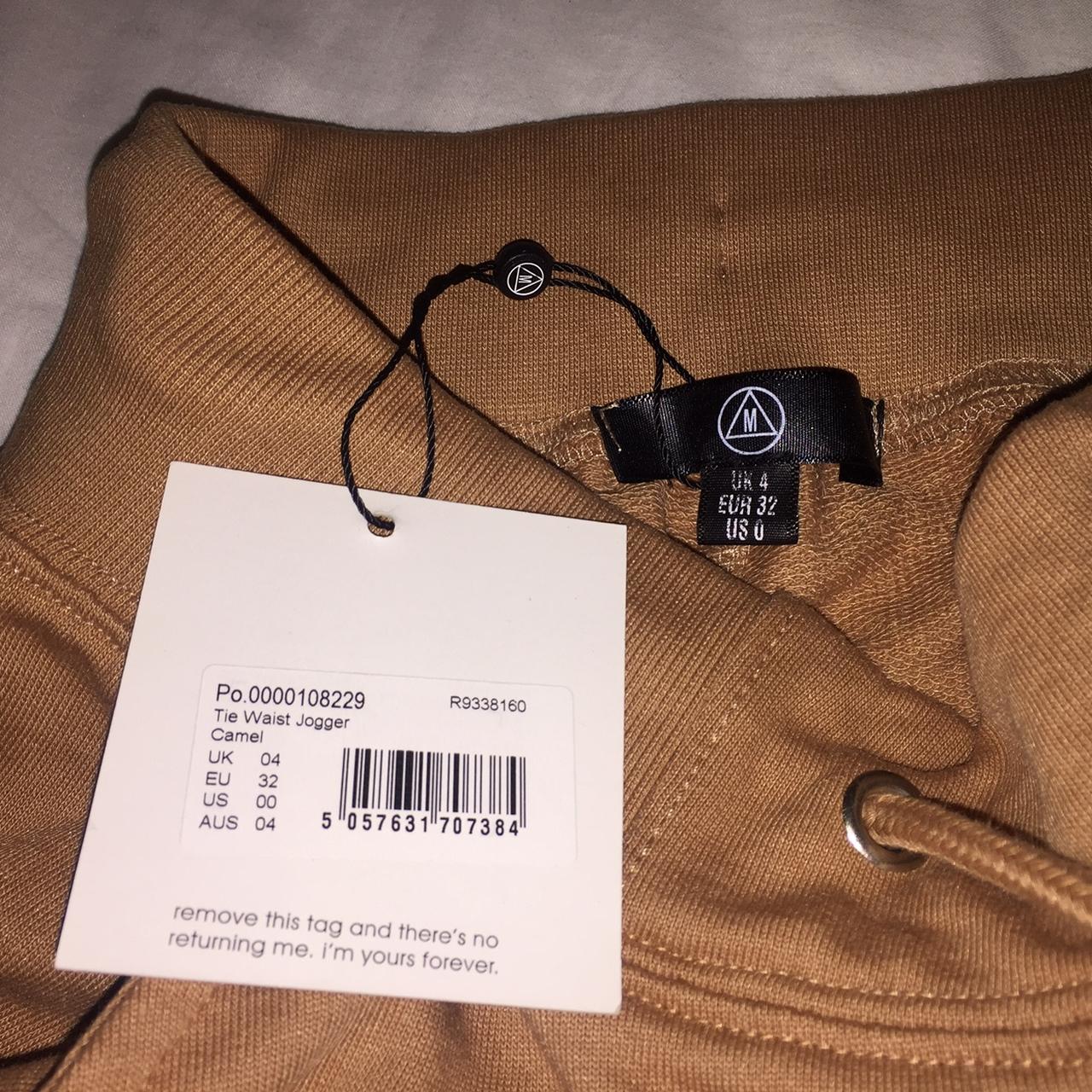 missguided tie waist camel joggers brand new Depop