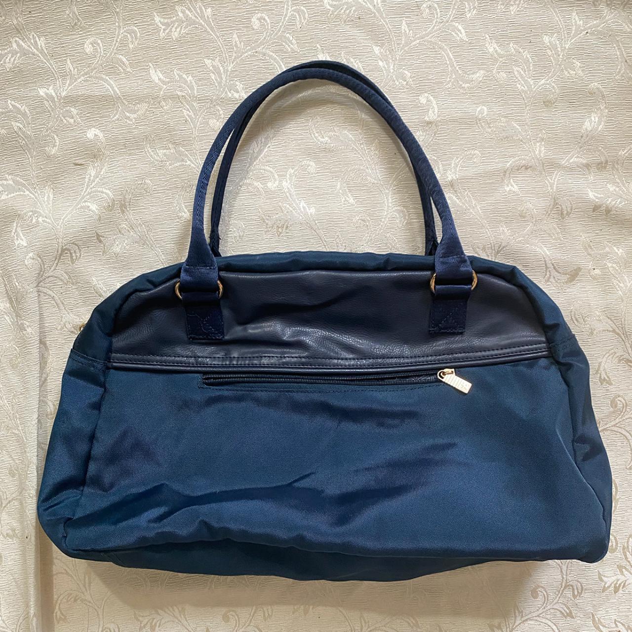 Marithe Francois Girbaud Navy Blue Nylon Handbag. In... - Depop
