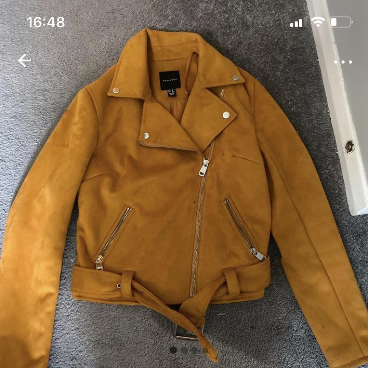 Mustard biker jacket outlet primark