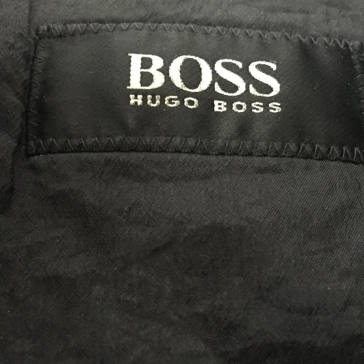 Black Hugo Boss raincoat with thick detachable coat... - Depop