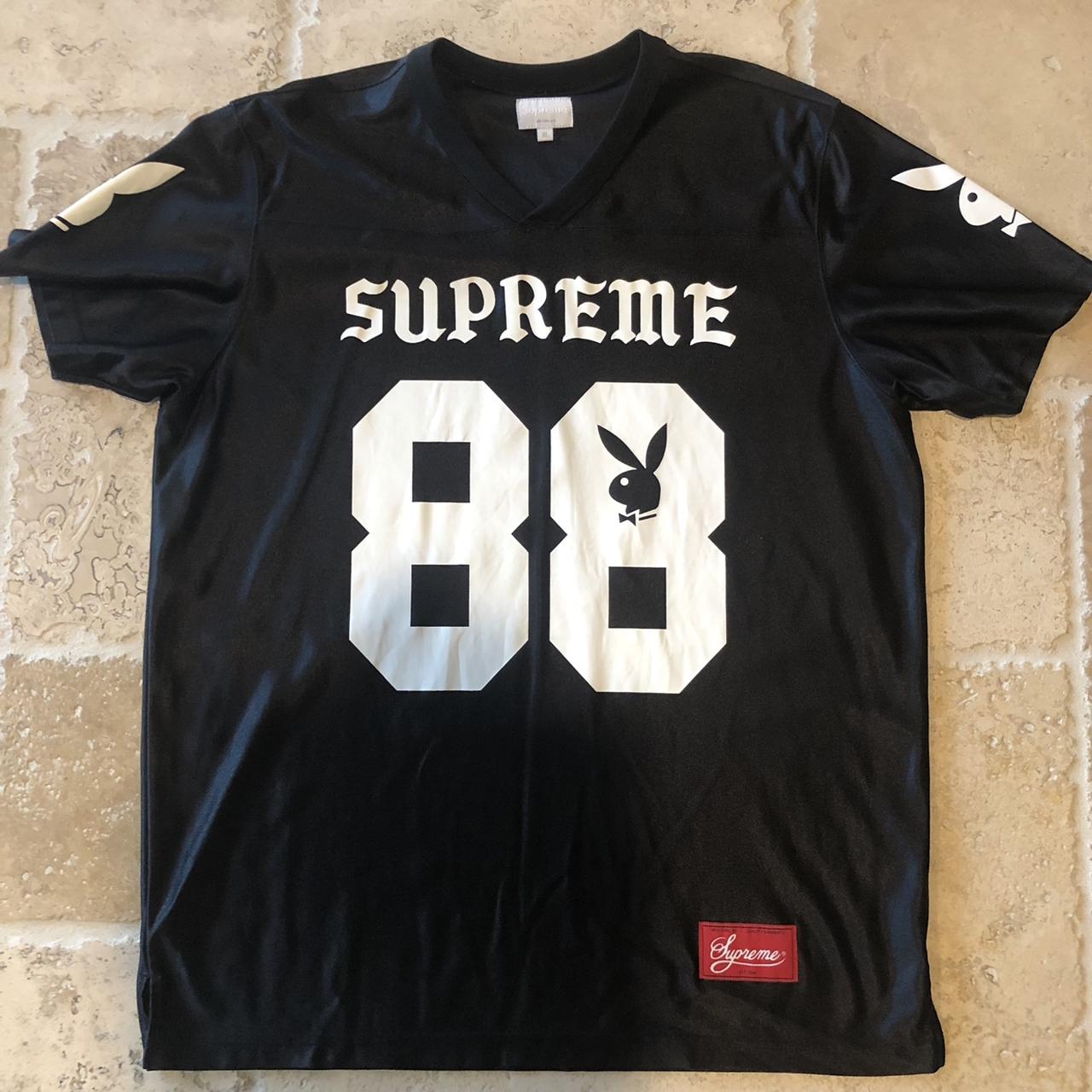 Supreme X Playboy Football Jersey Men''s Player Shirt Size S For