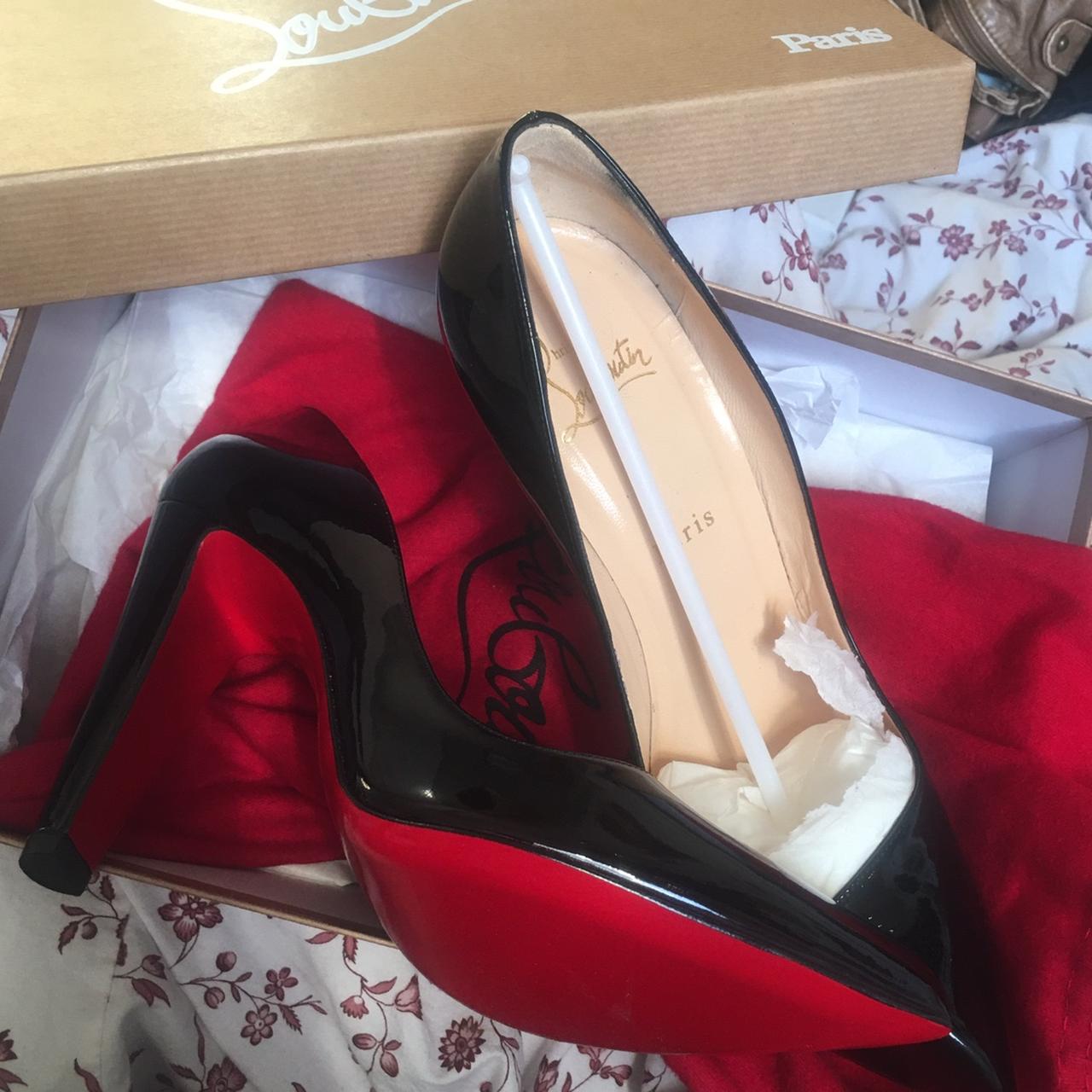 Christian Louboutin red bottom dress shoes. Wire - Depop