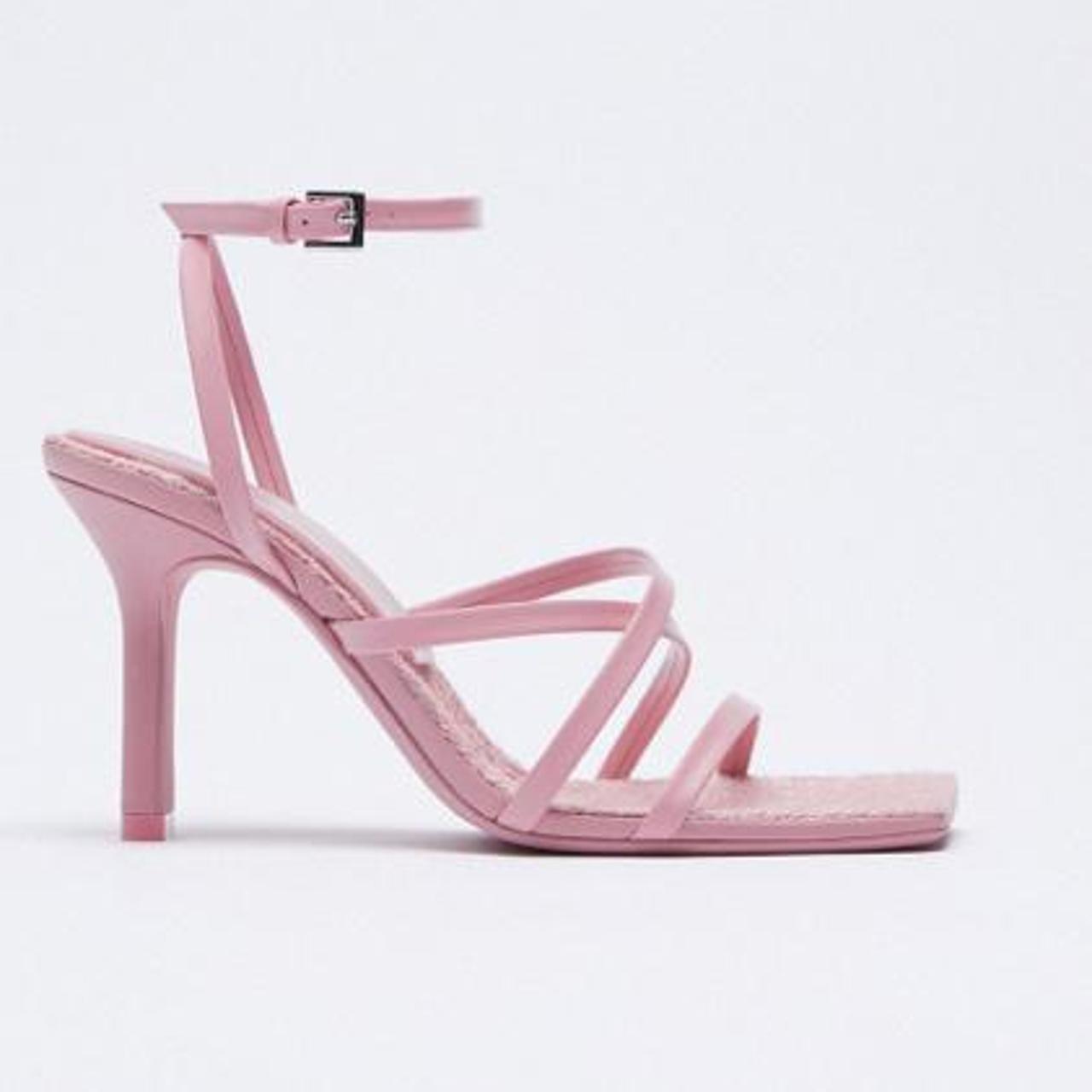 Zara pink heels, worn once. Size 5 RRP £60 let me... Depop
