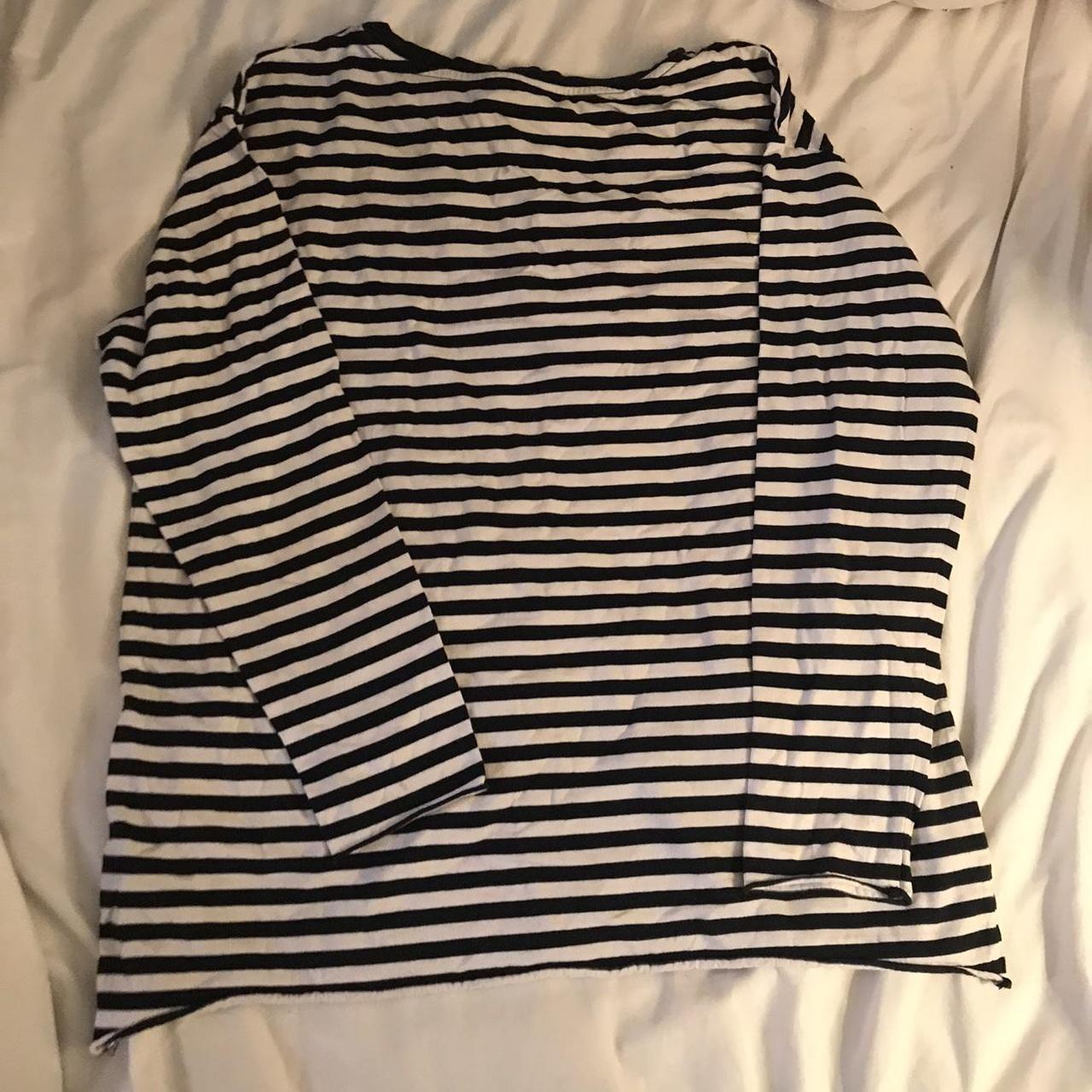 Striped Long Sleeve Shirt -HM in a size small ... - Depop