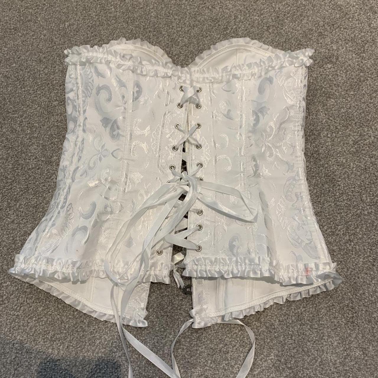 Gorgeous ivory coloured corset, worn once for... - Depop