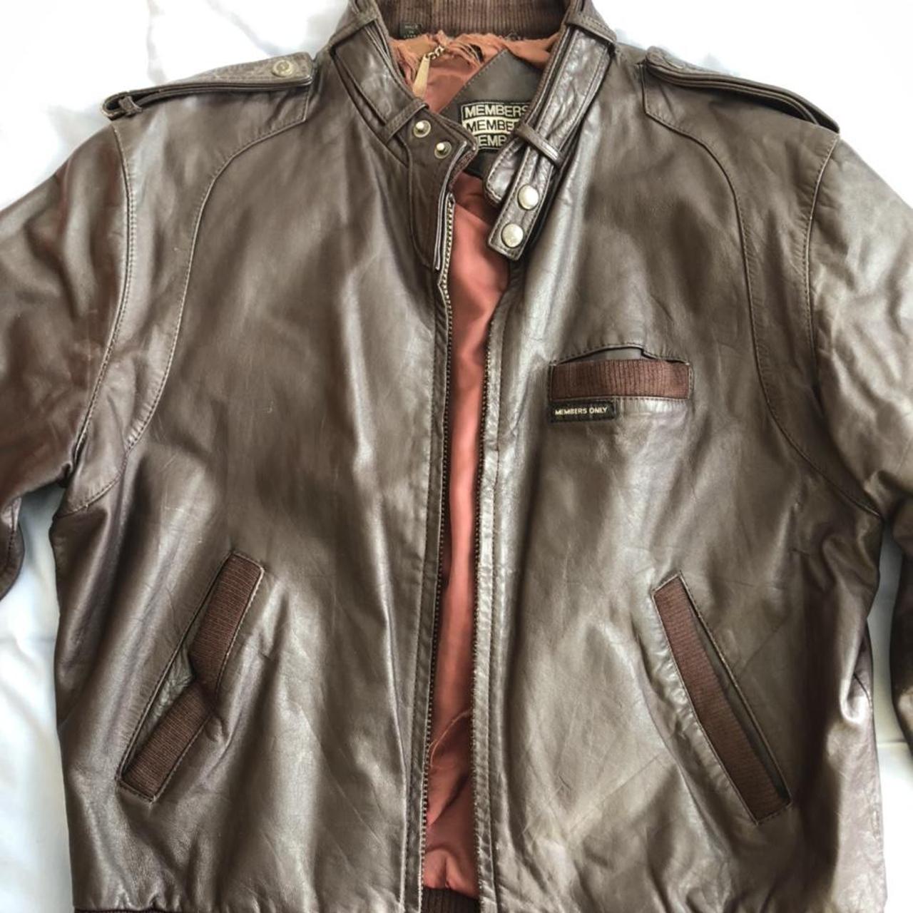 Product Image 1 - Brown leather vintage members only