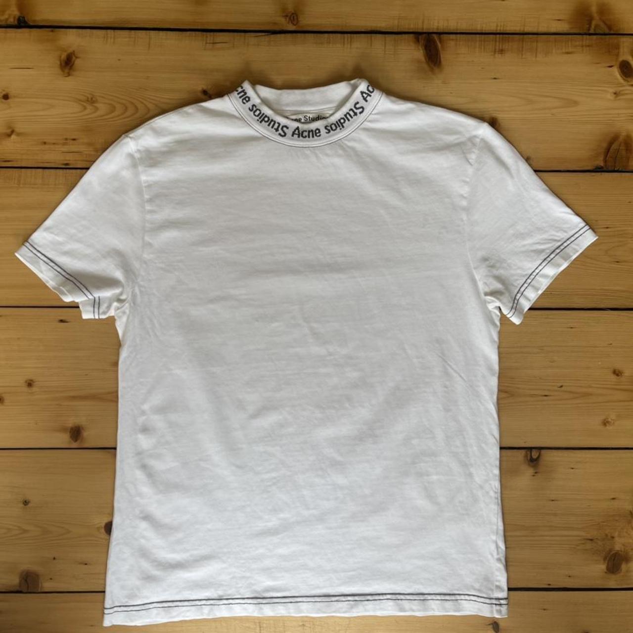 Acne studios white womens t shirt Size small Great... - Depop