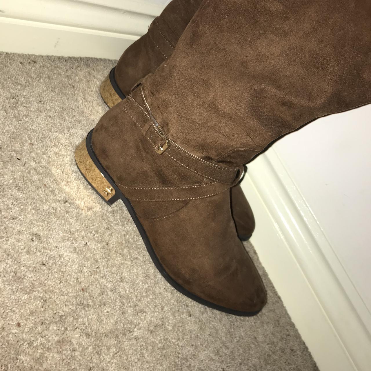 faux suede over the knee boots forever 21