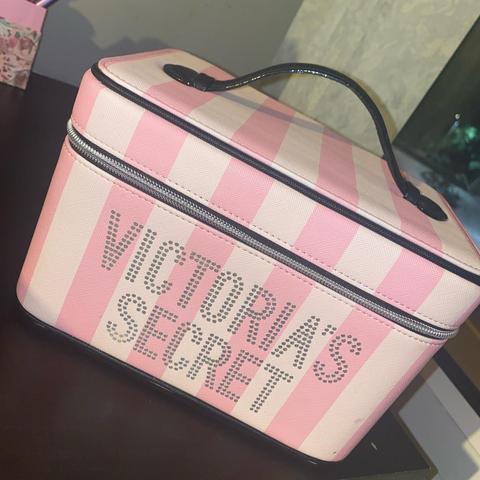 Victoria's Secret travel makeup bag red pink one - Depop