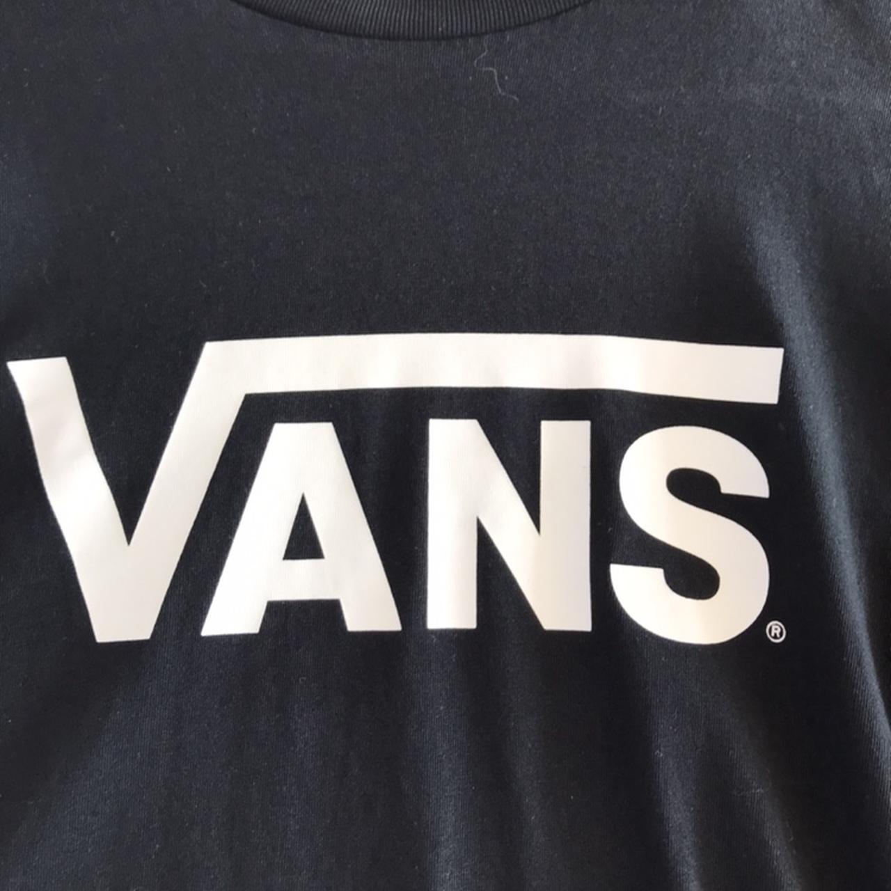 Vans long sleeve shirt Size xl kids around same size... - Depop