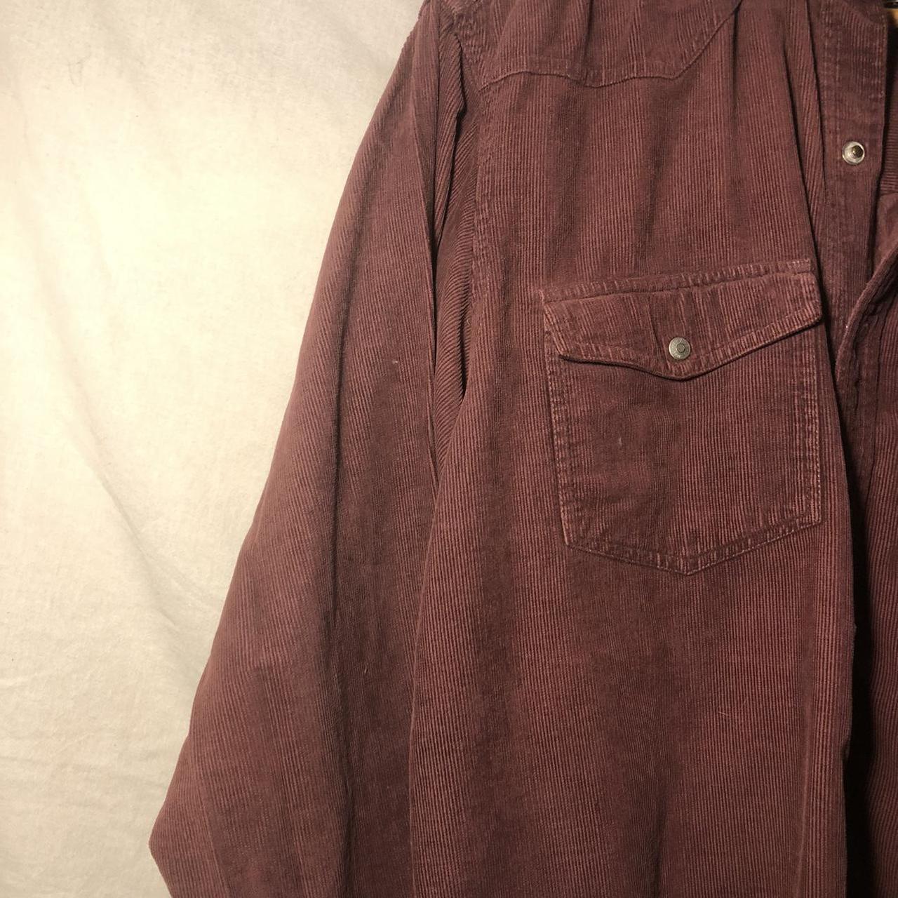 Jinglers vintage corduroy shirt in burgundy 🍂perfect... - Depop