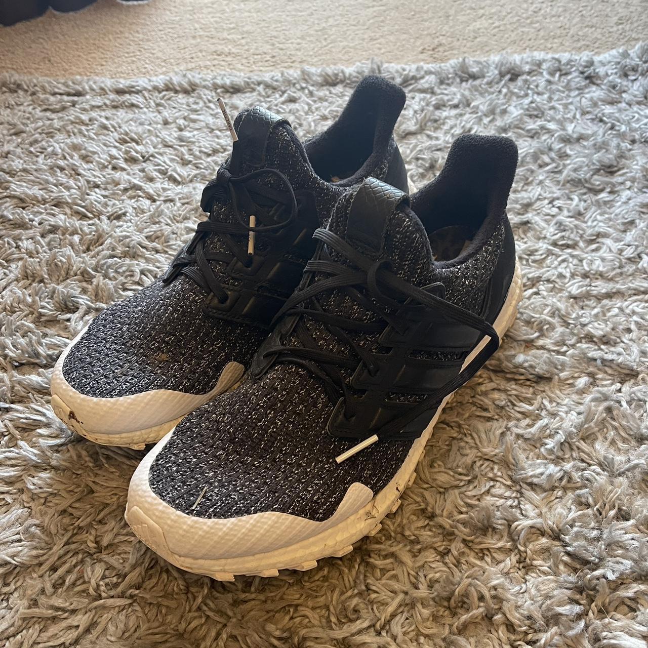 Adidas Men's Black and White Trainers | Depop