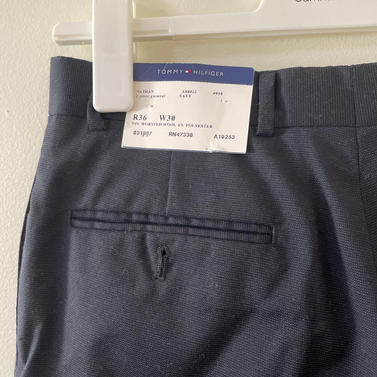 Tommy Hilfiger Men's Navy Trousers | Depop