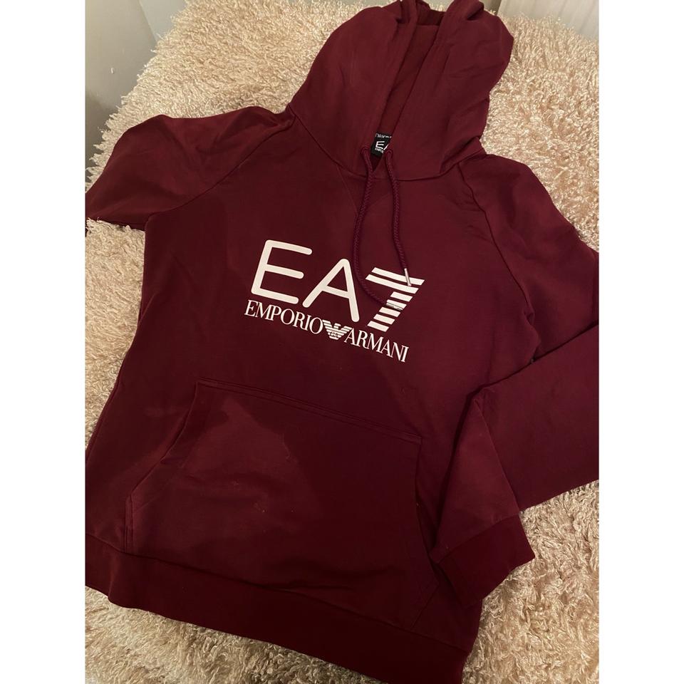 Ea7 deals red hoodie