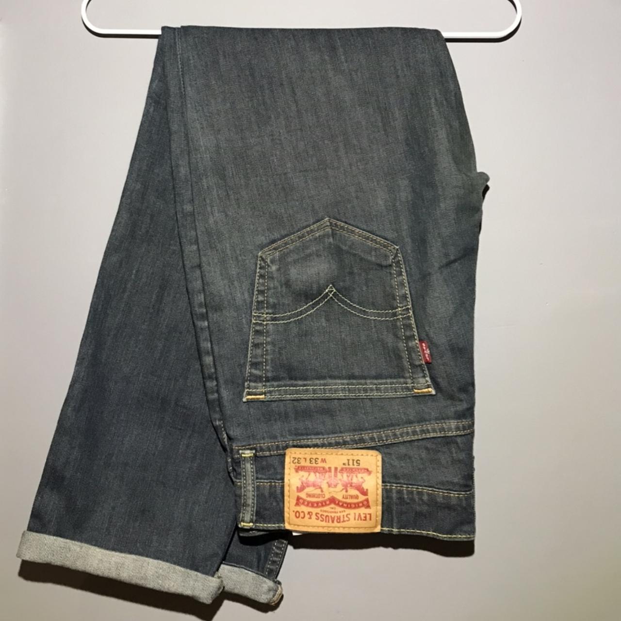 Vintage levis jeans 511 33x32 Nicely distressed... - Depop