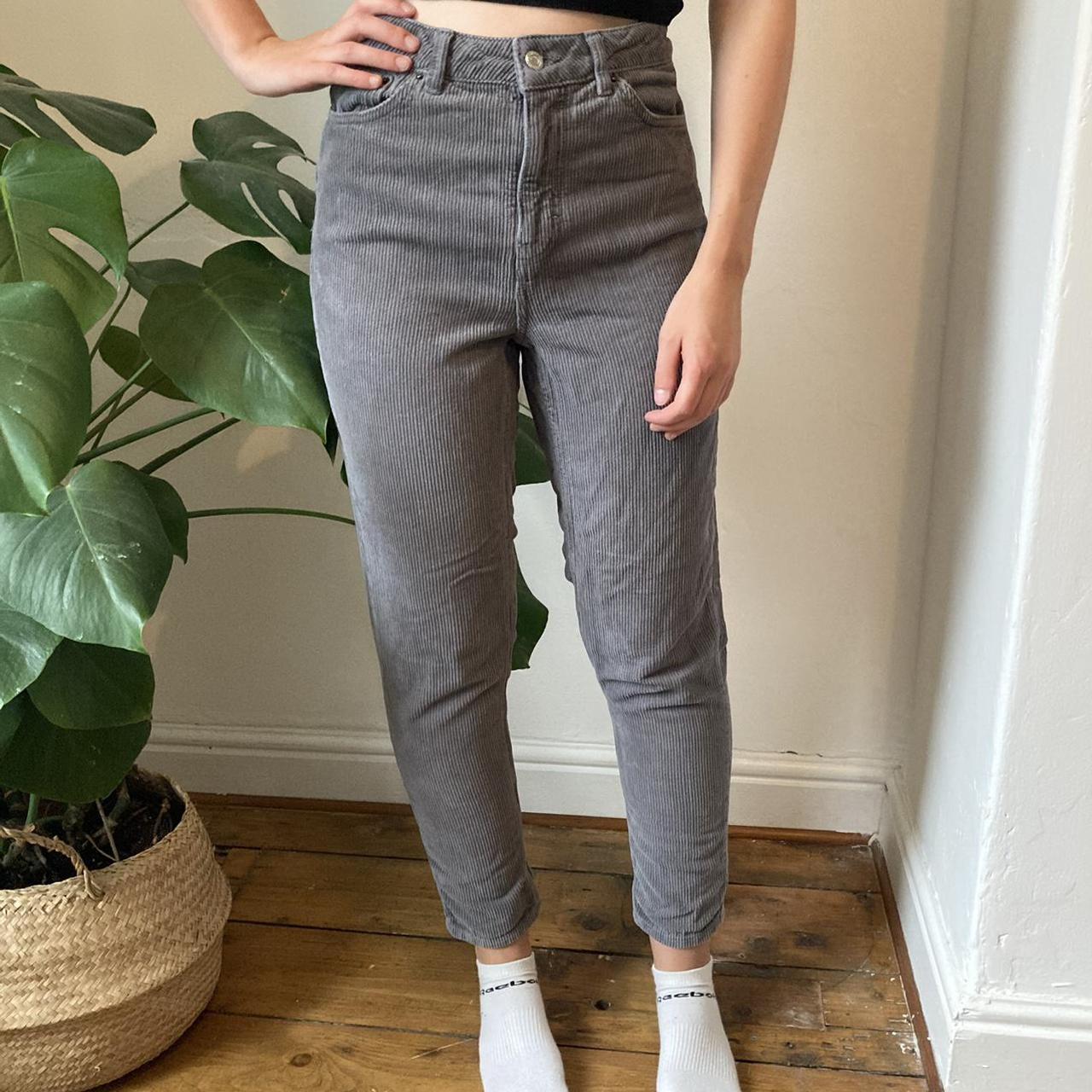 Topshop Women's Grey Jeans | Depop