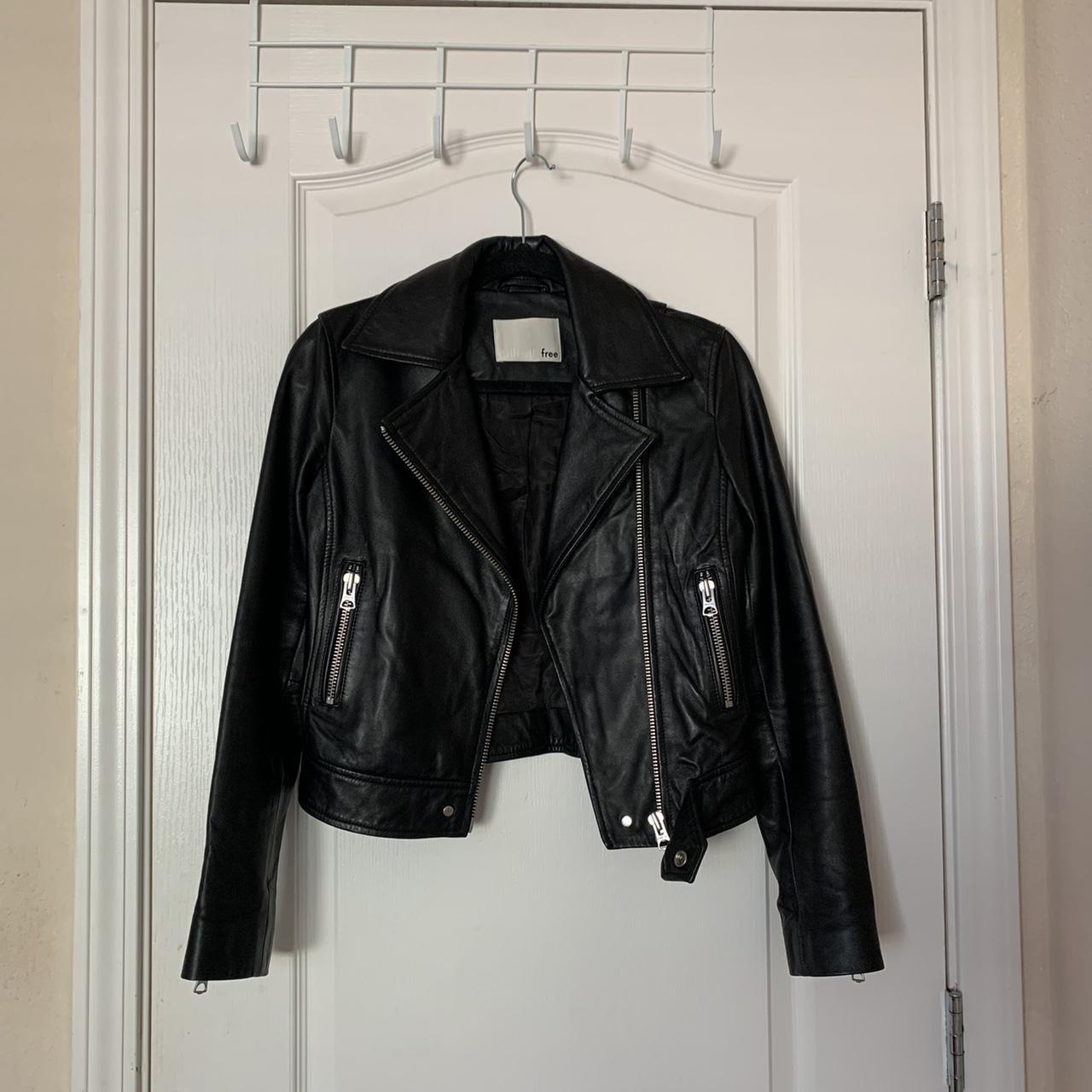 Aritzia Wilfred Free good Hendrix Leather Biker Jacket