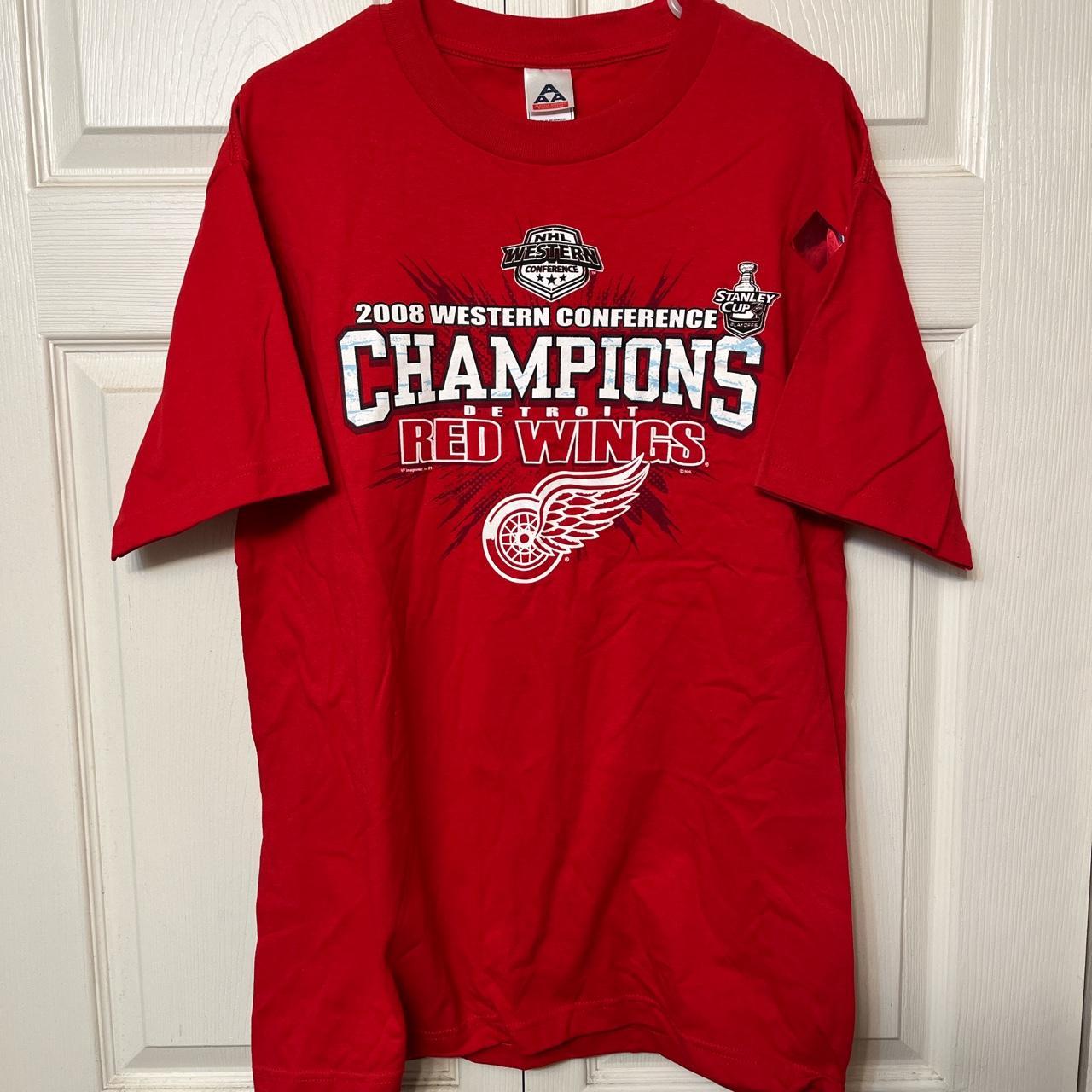 Vintage Detroit Red Wings 2008 Stanley Cup Champions... - Depop