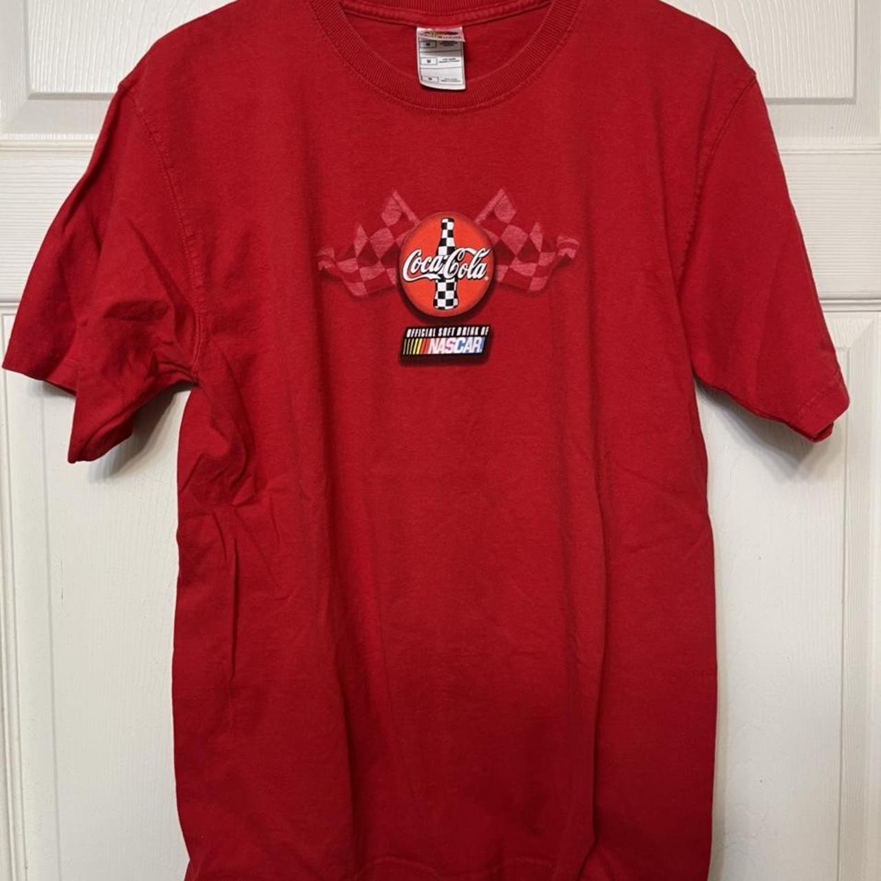 Vintage Coca Cola Nascar T Shirt Featuring The Depop