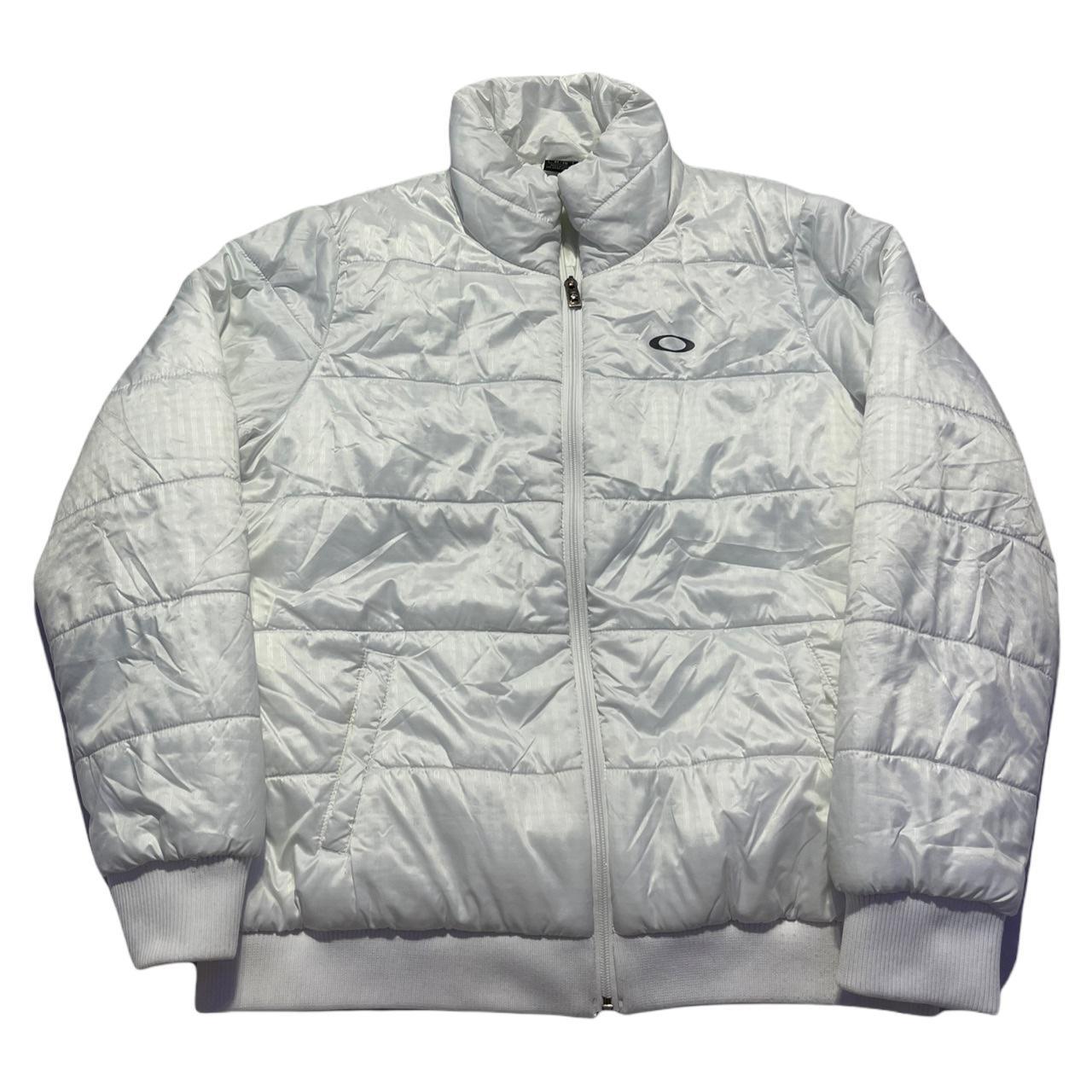 Product Image 1 - White Y2K Oakley Zip-Up Puffer