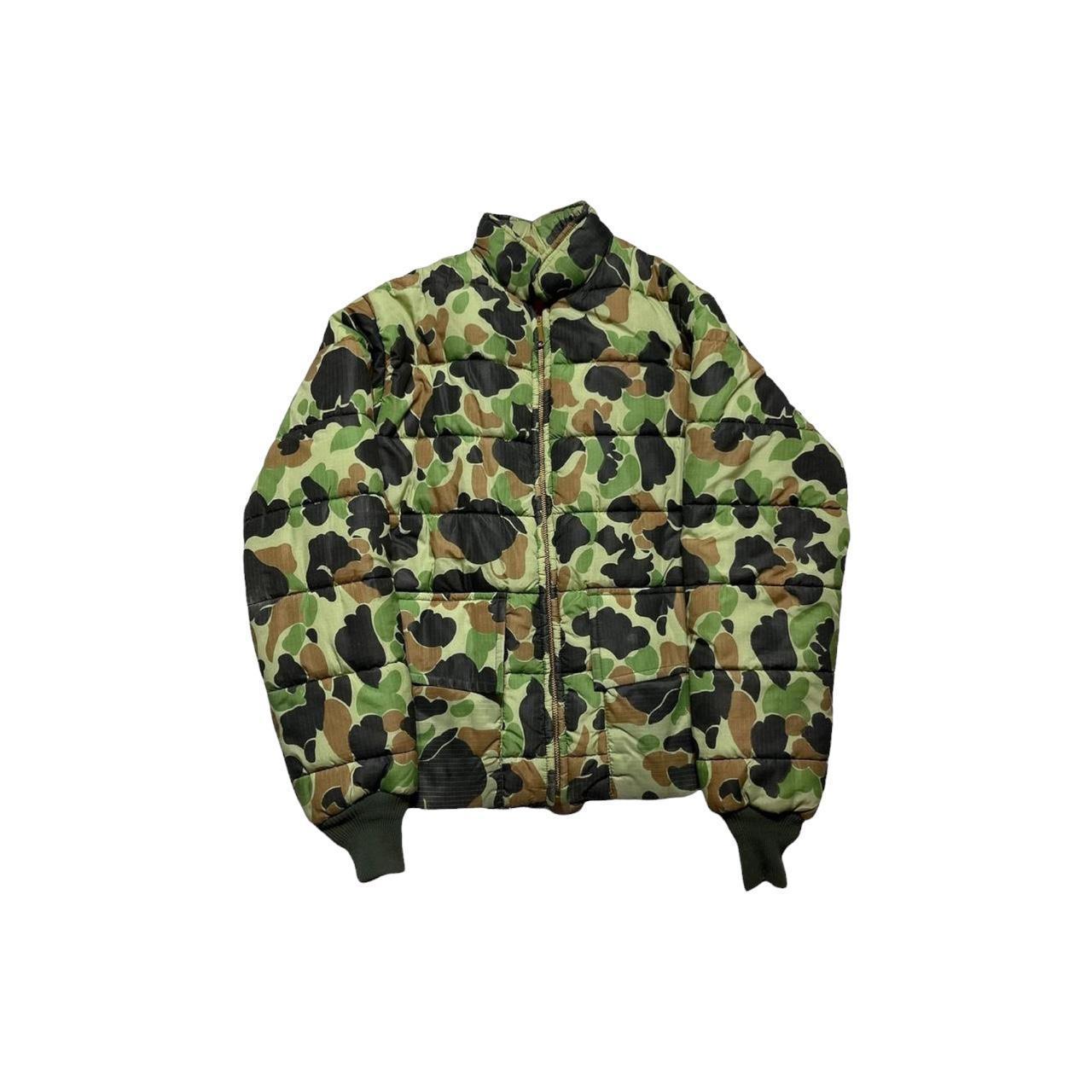 BAPE Men's Green and Khaki Jacket | Depop