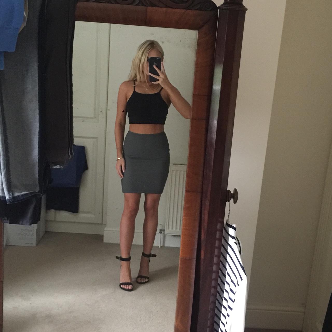 rosedillon American Apparel bandage grey midi