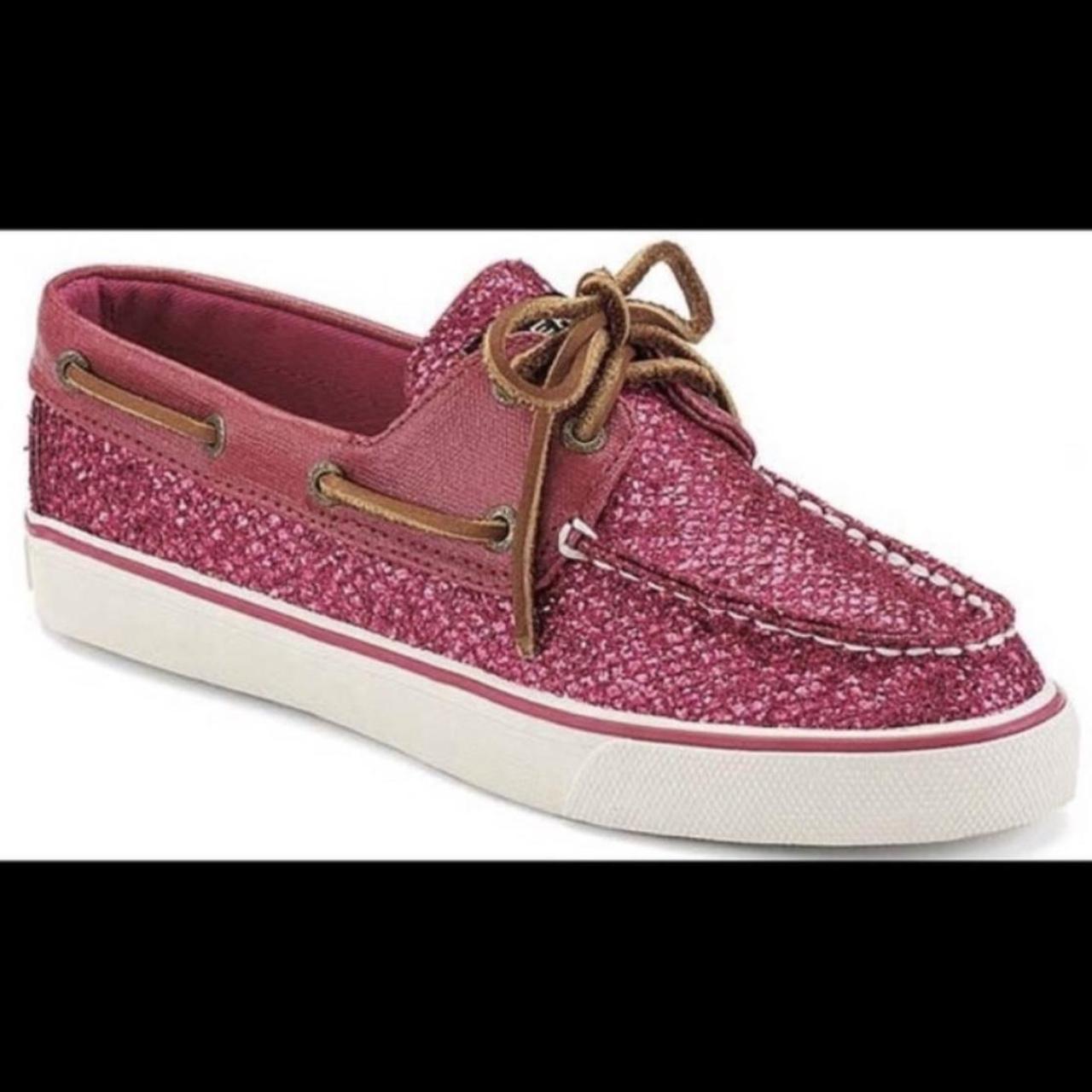 Pink 2024 glitter sperrys