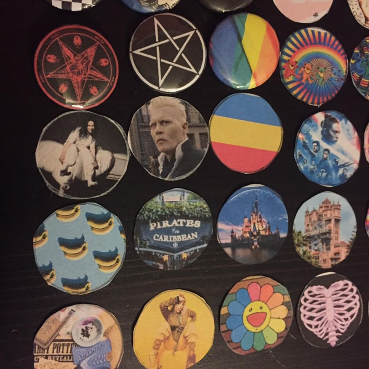 Custom pins!! Buy this post to be sent 5 random... Depop