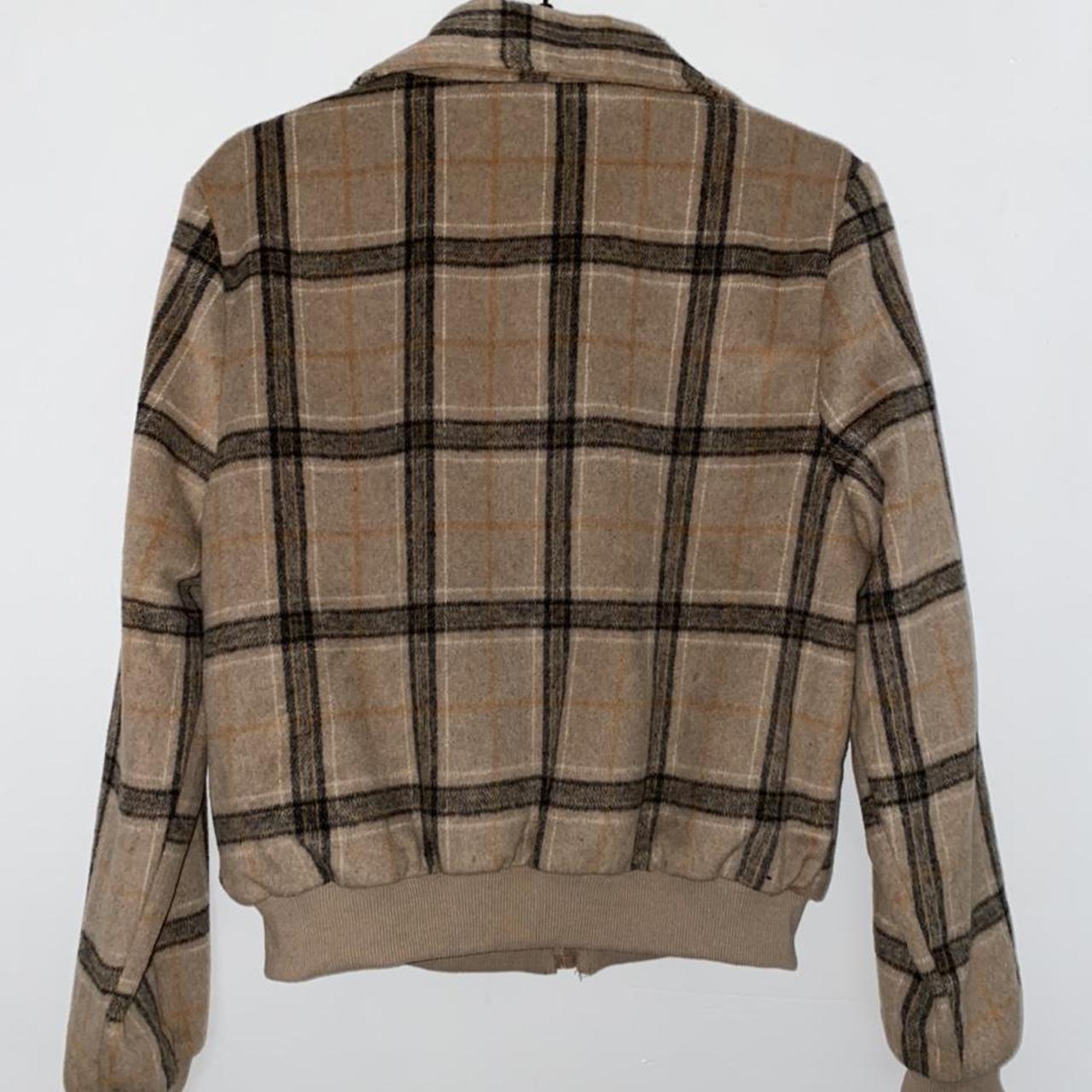 bomber jacket checkered inside