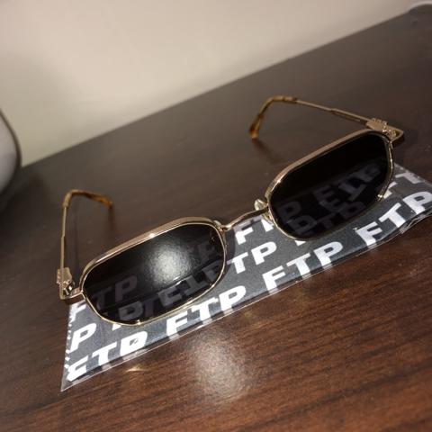 FTP x Crap Eyewear “gold wire” sunglasses Sold... - Depop