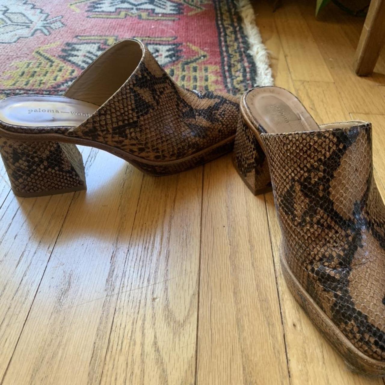 paloma wool パイソン柄 ミュールの通販｜ラクマ