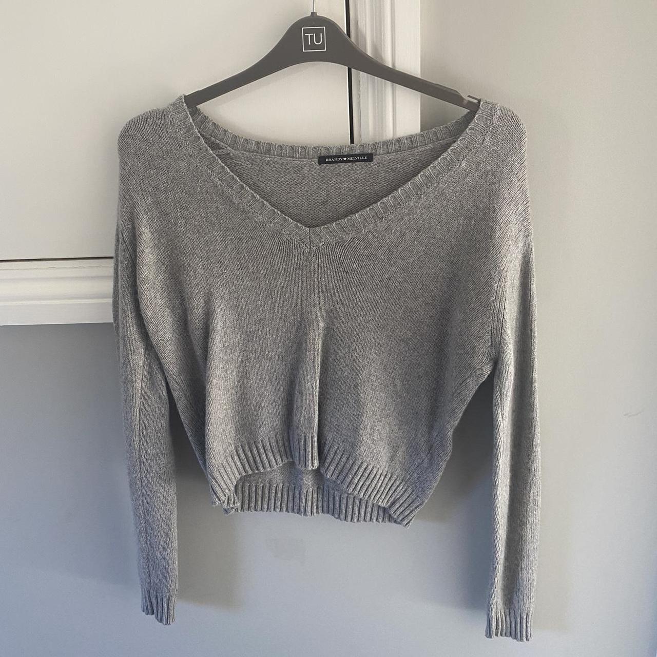 Brandy Melville Women's Grey Jumper | Depop