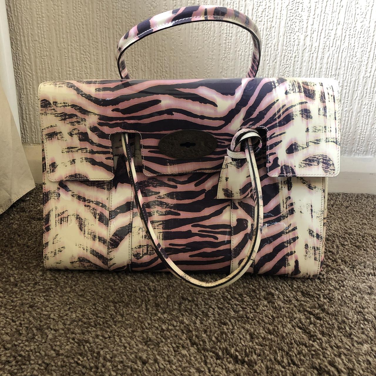 mulberry zebra print bag