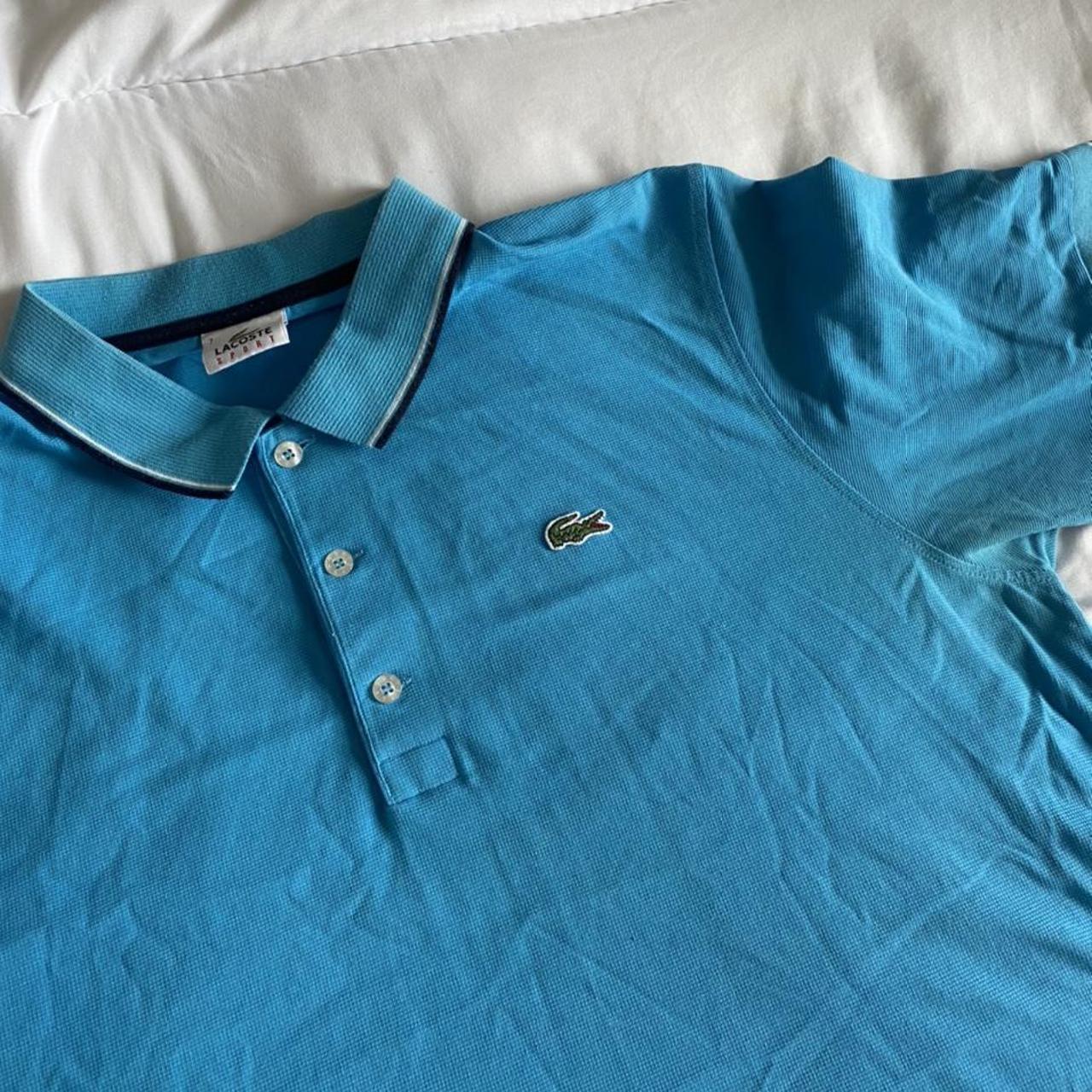 Lacoste Sport Blue Polo Shirt Size 7 (XL) Lacoste... - Depop