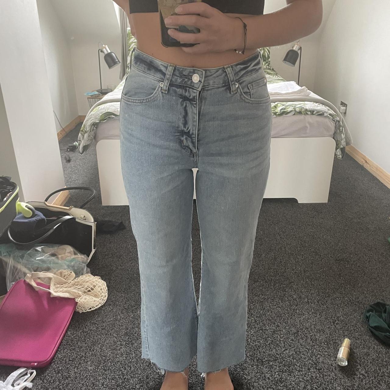 ankle grazer jeans h&m