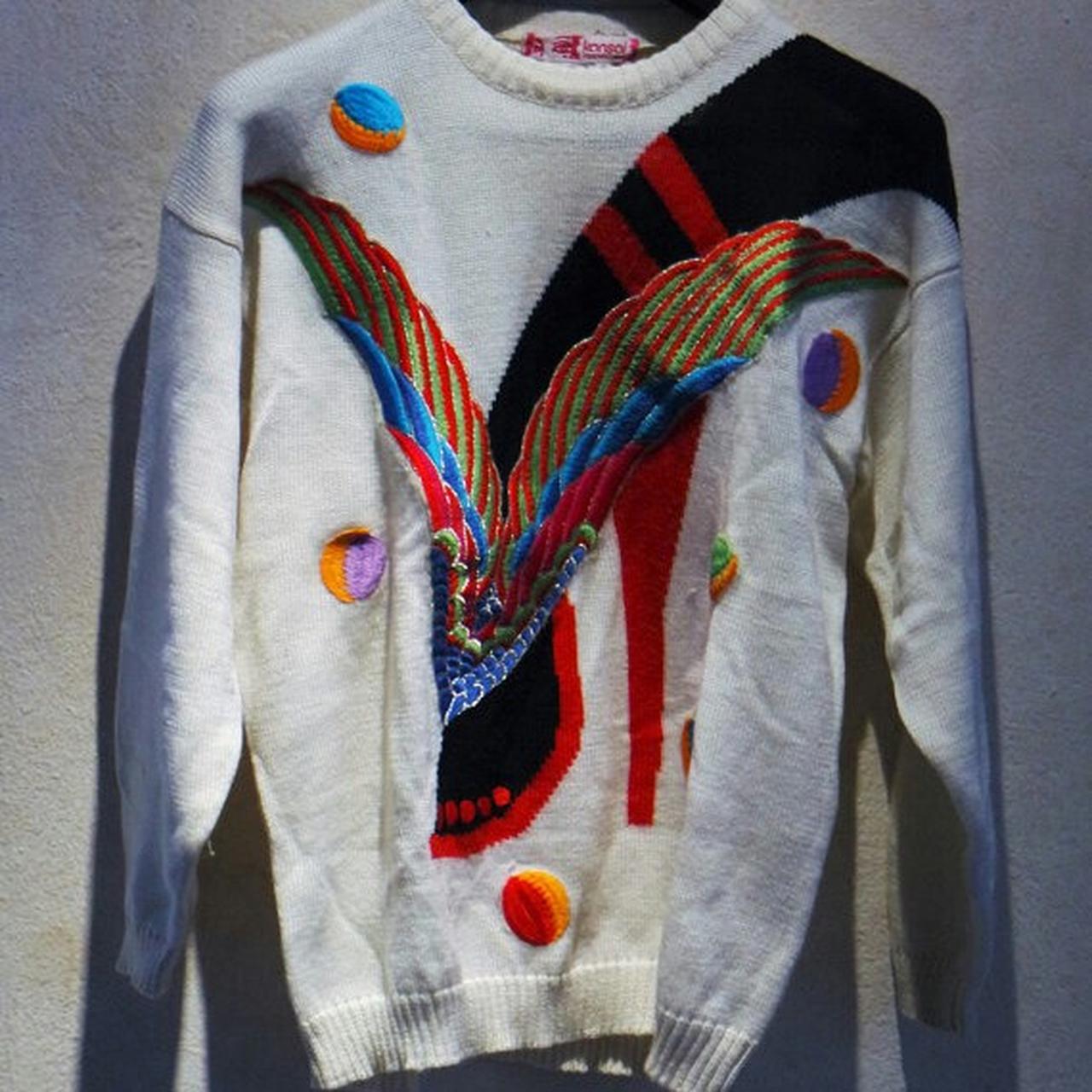 Rare Vintage 80s Kansai Yamamoto White Embroidery - Depop