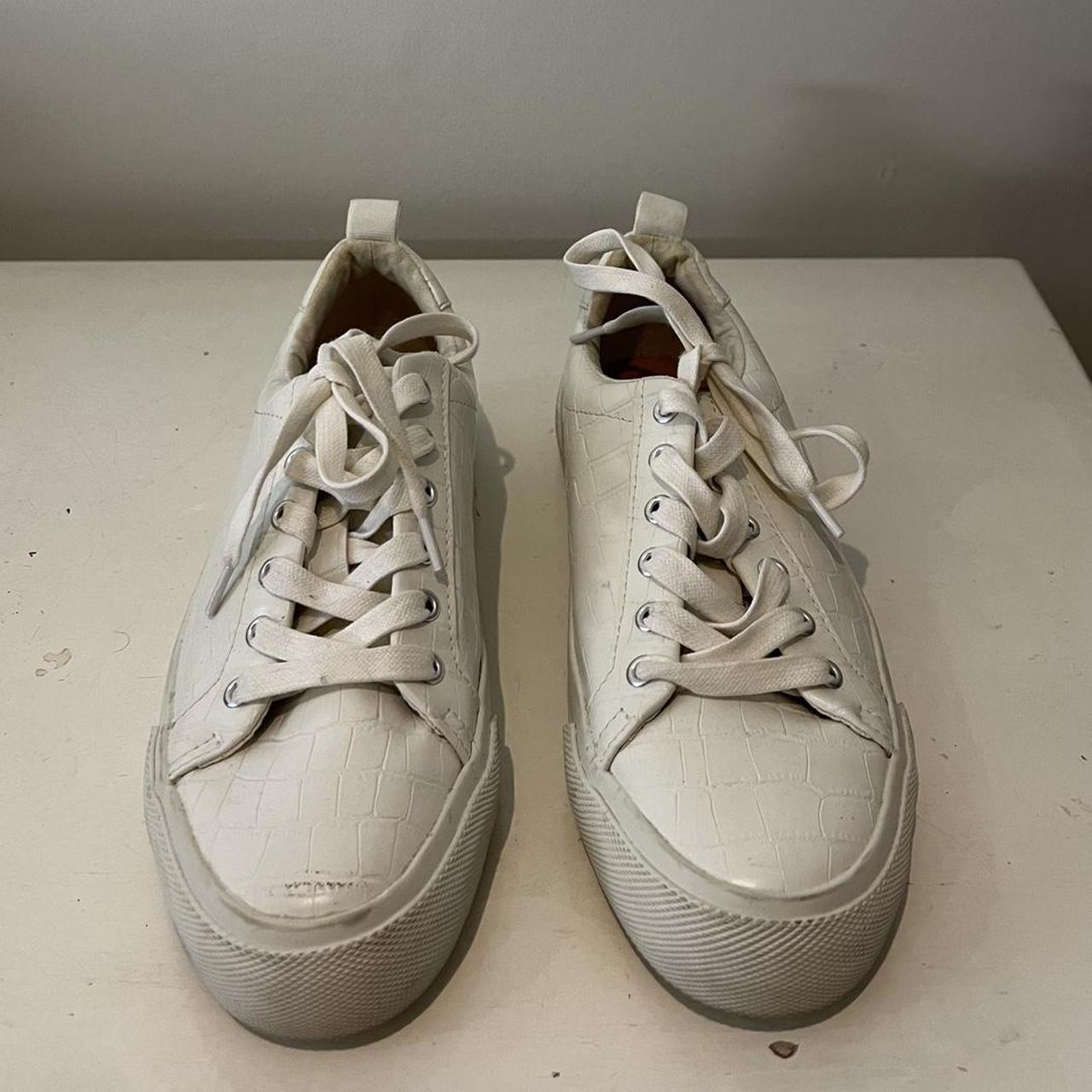 Zara Women's White Trainers | Depop