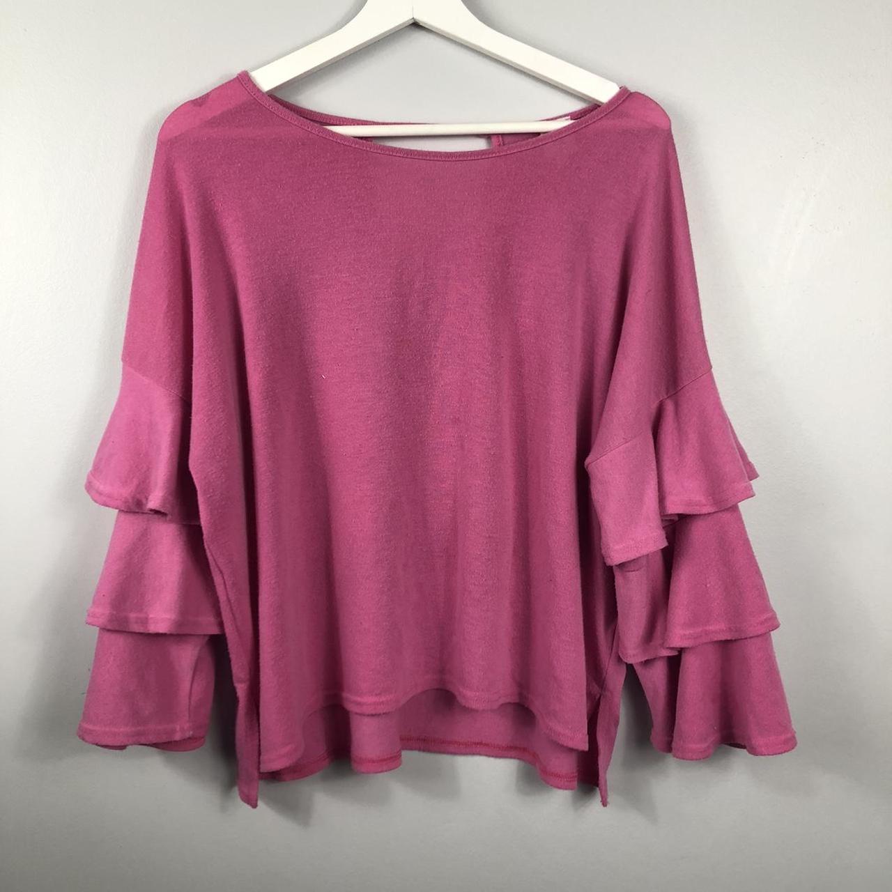 River island pink bell sleeve top 💞 gorgeous top... - Depop