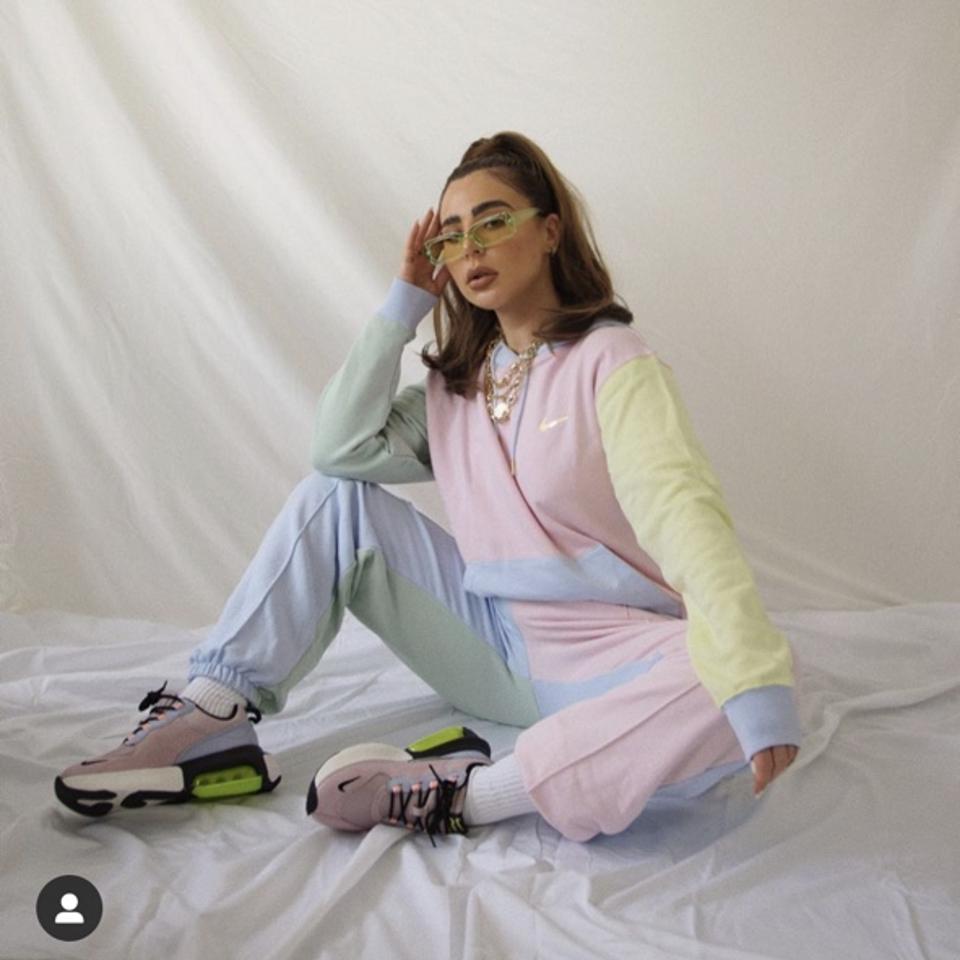 pastel tracksuit nike