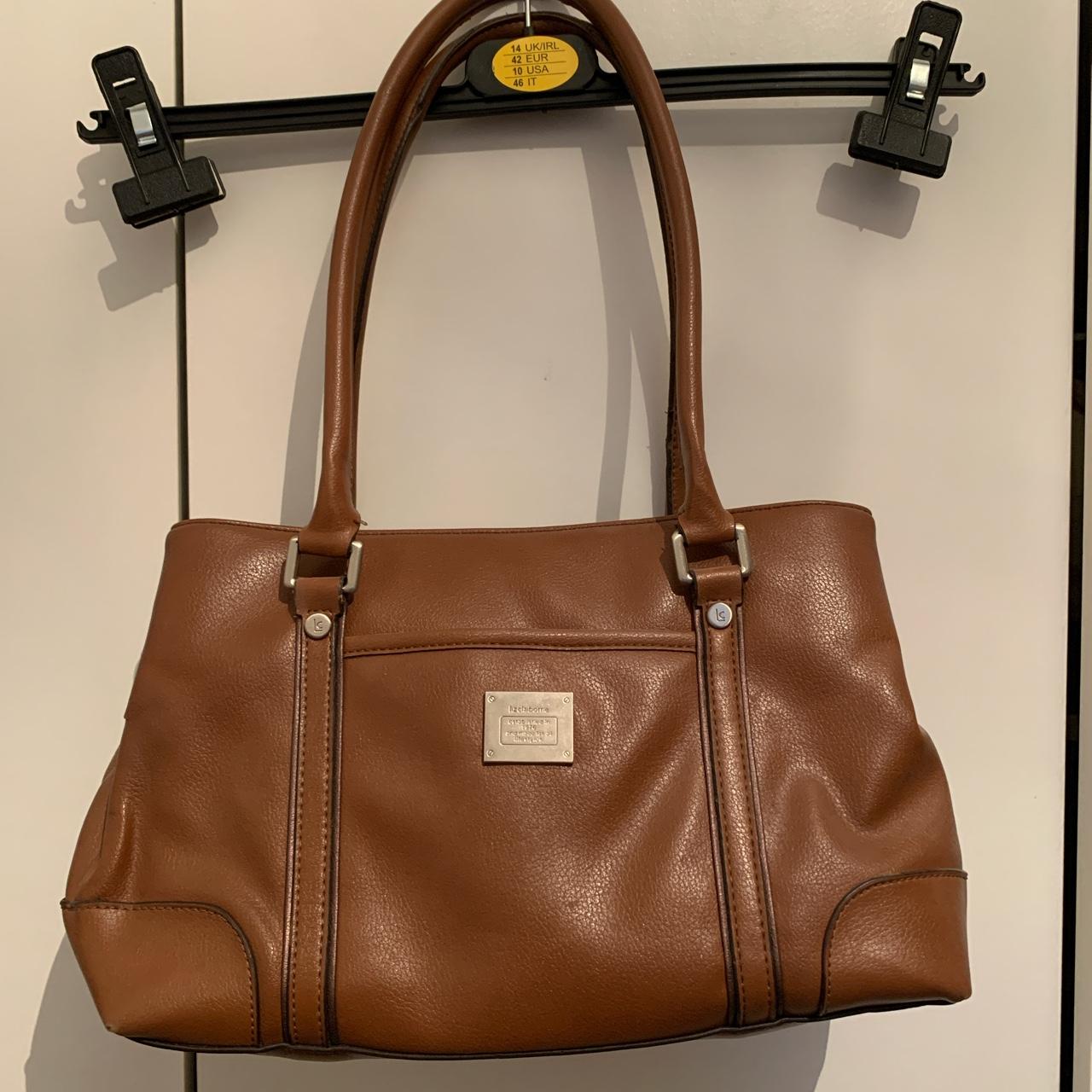Liz Claiborne Brown Purse Leather ? Divided Compartment. LC-1441-P