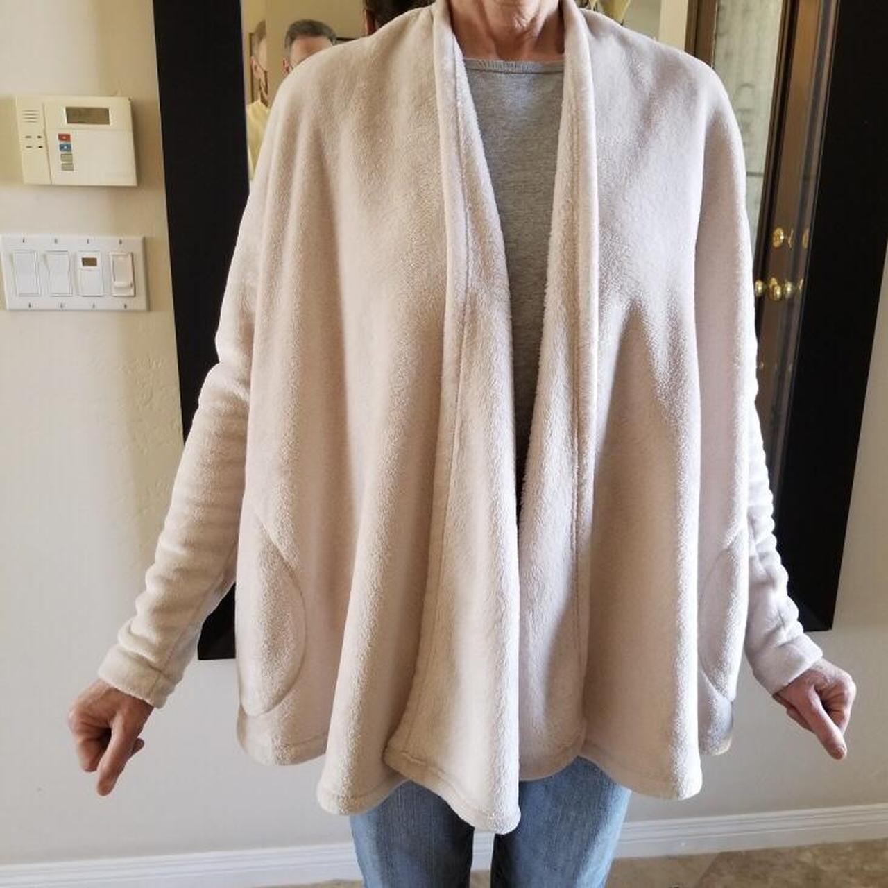 fleece lounge cardigan