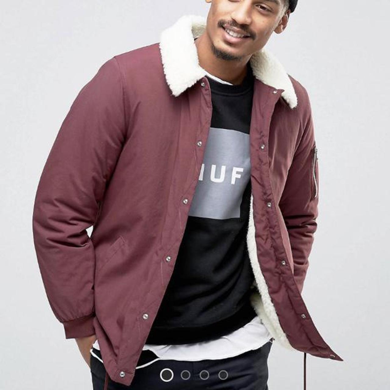 borg lined coach jacket