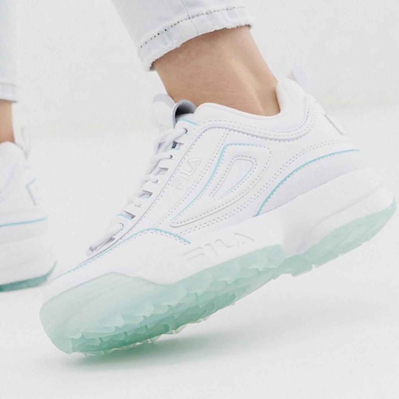 Fila disruptor deals ice blue