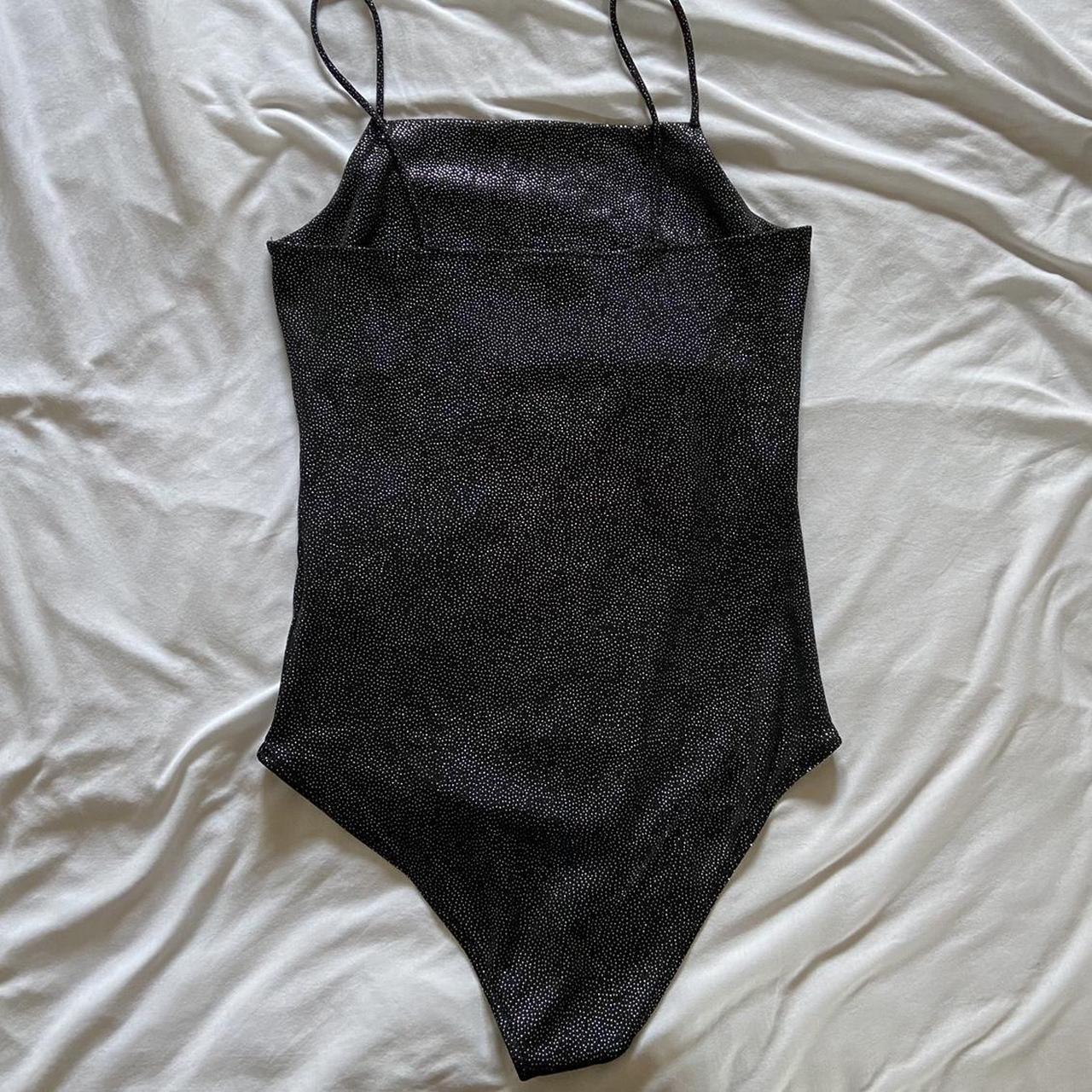 Topshop black sparkle bodysuit - Depop