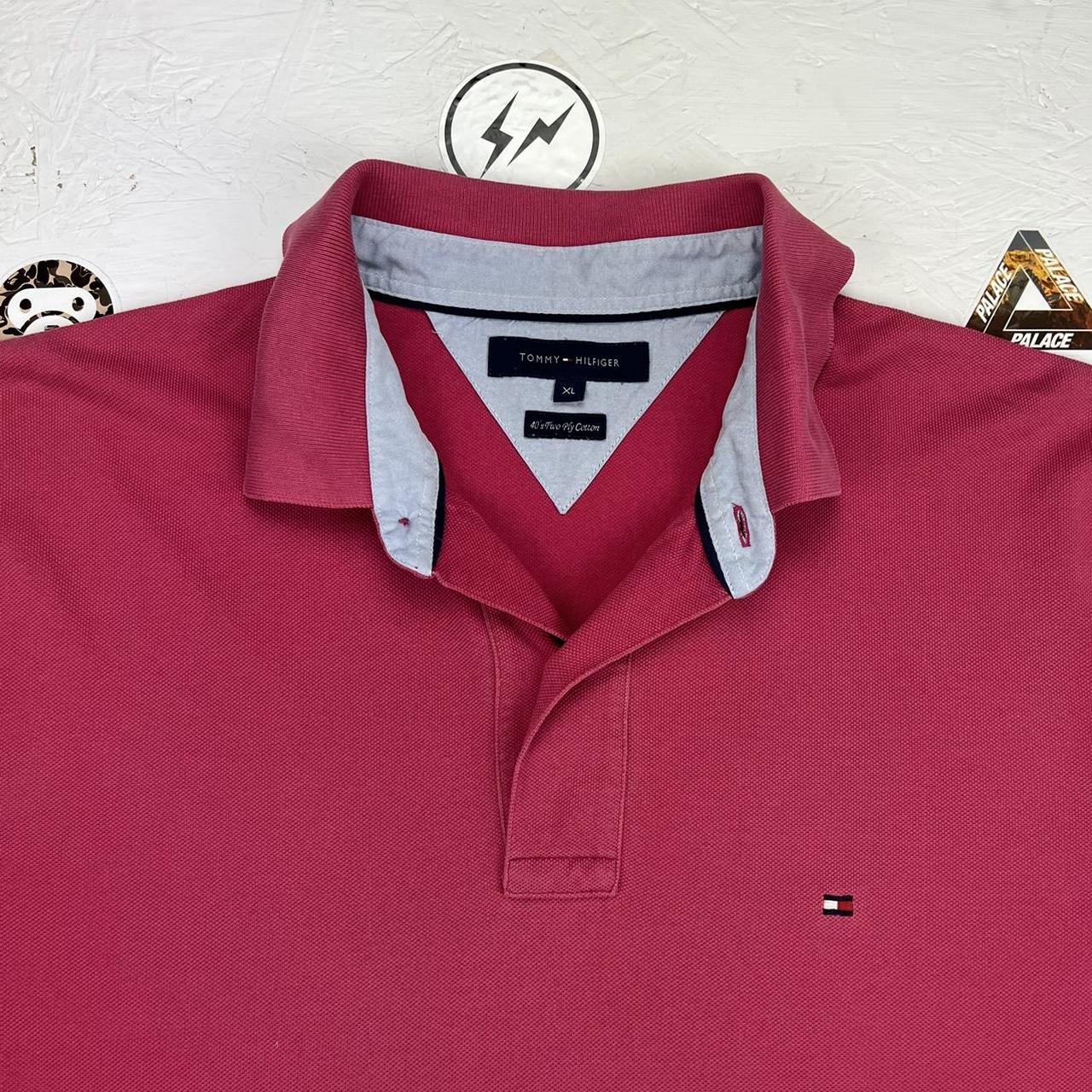 Tommy Hilfiger Men's Pink Polo-shirts | Depop