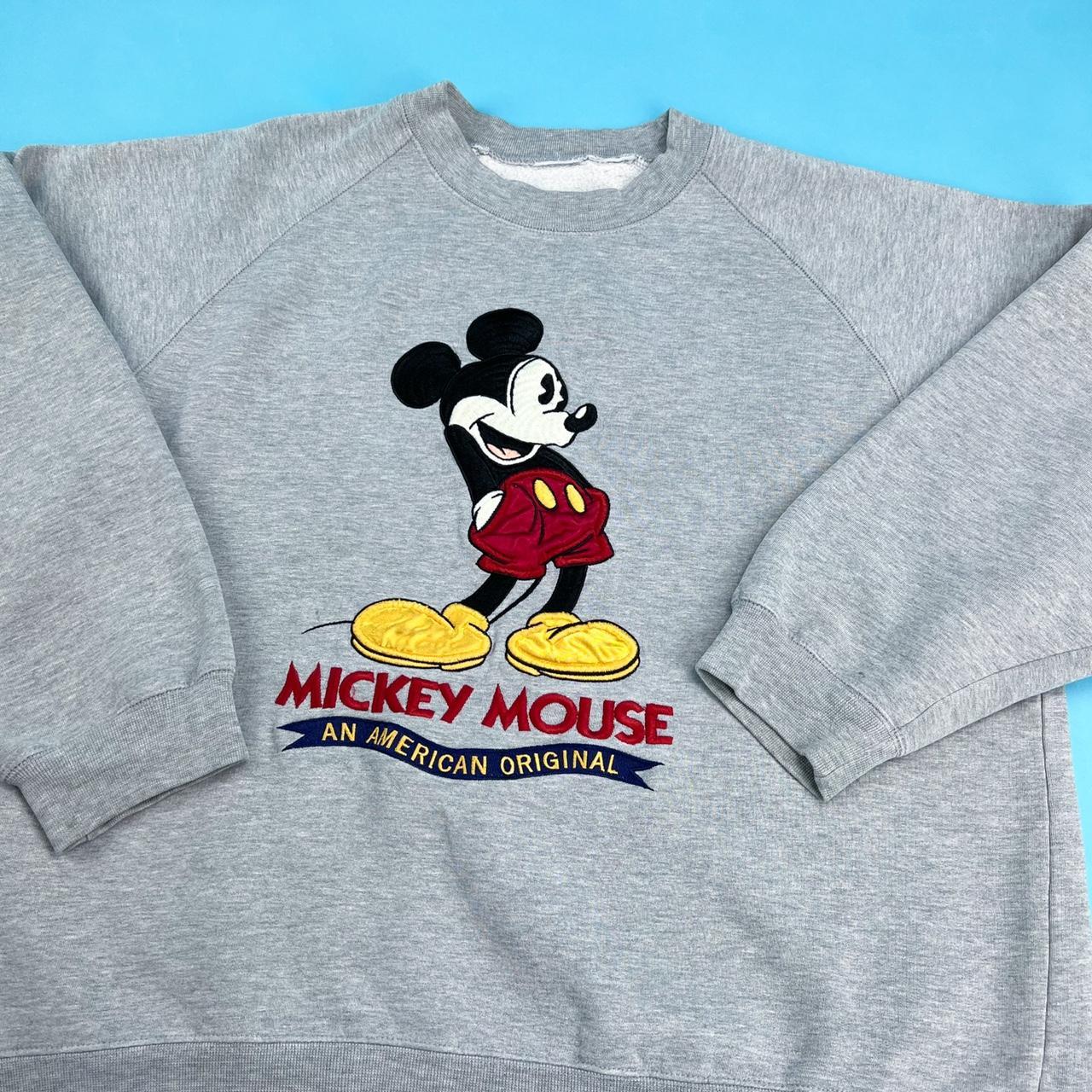 Vintage 90s Disney Mickey Mouse Embroidered... - Depop