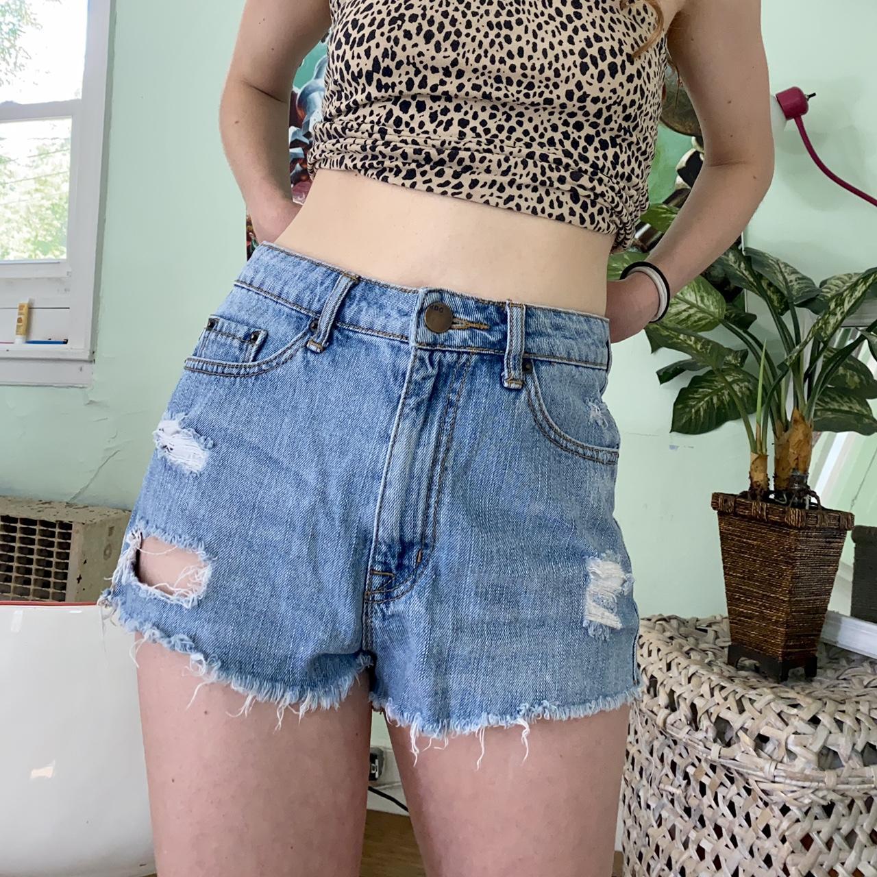 BDG high waisted denim shorts high rise cheeky Depop