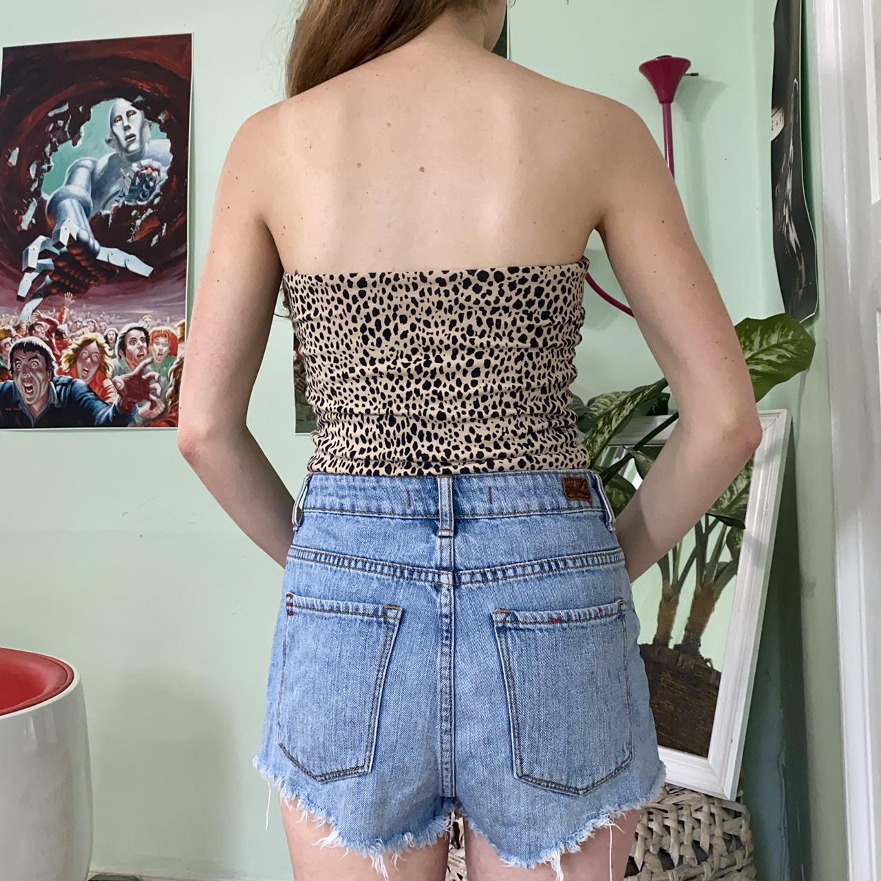 brandy melville leopard print tube top, the brandy