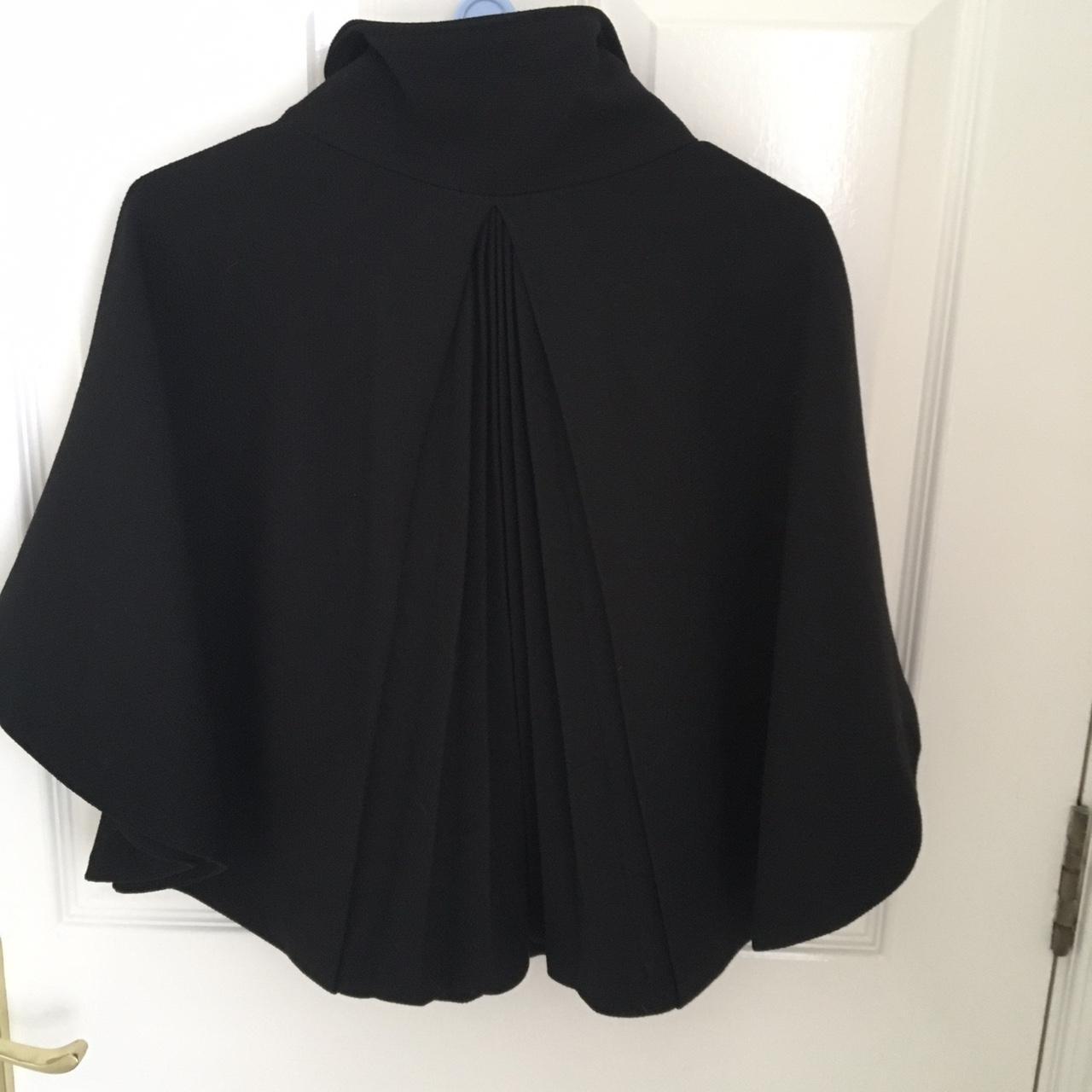 Vintage designer Black short cape by Darling,... - Depop